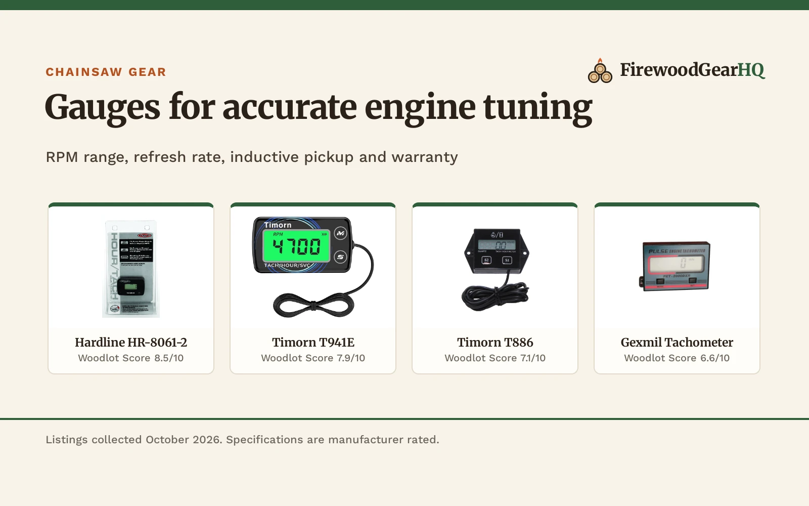 2 Stroke Tachometer for Chainsaw (2026): 5 Digital Meters Compared