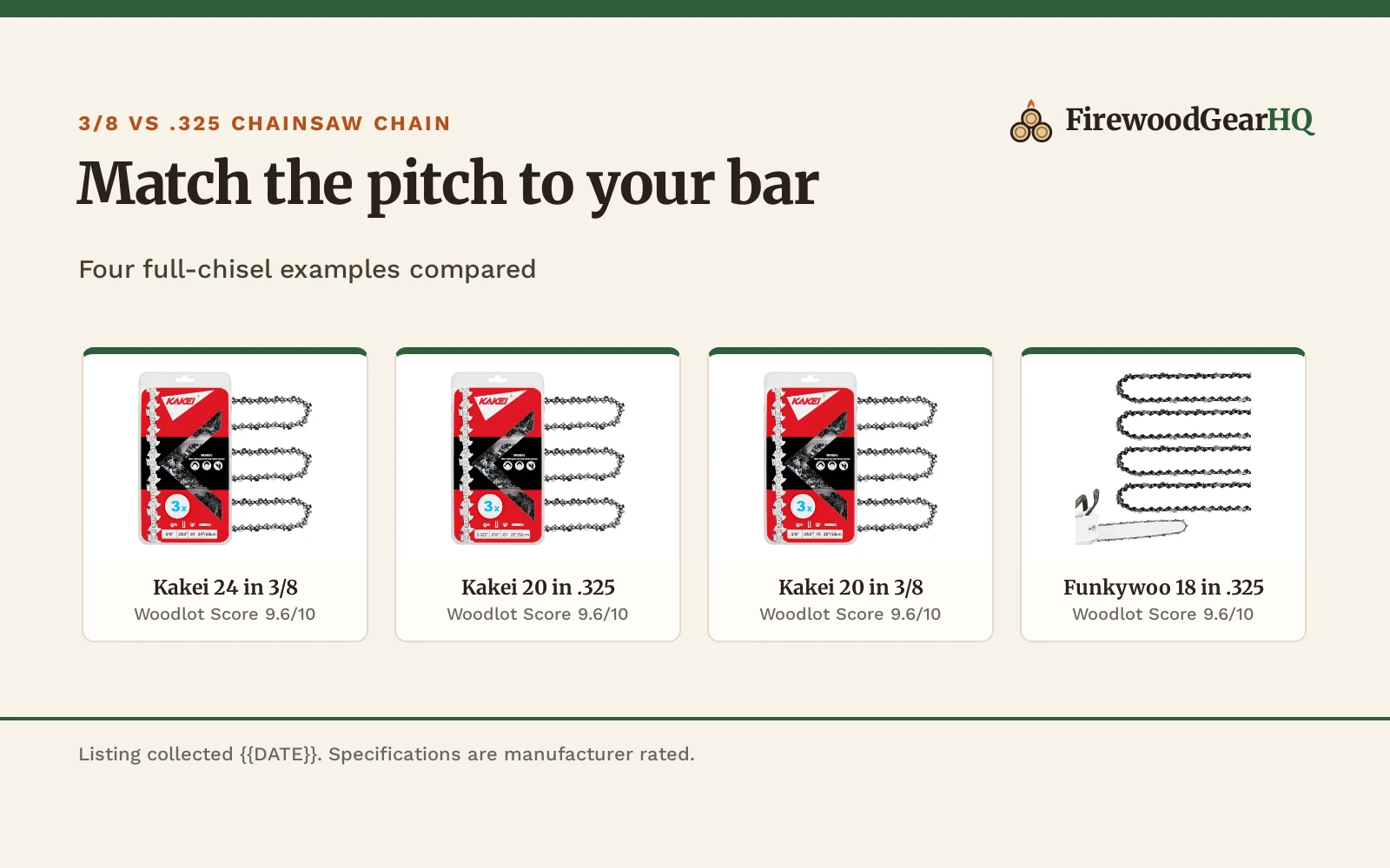 3/8 vs .325 Chainsaw Chain: Which One Should You Buy?