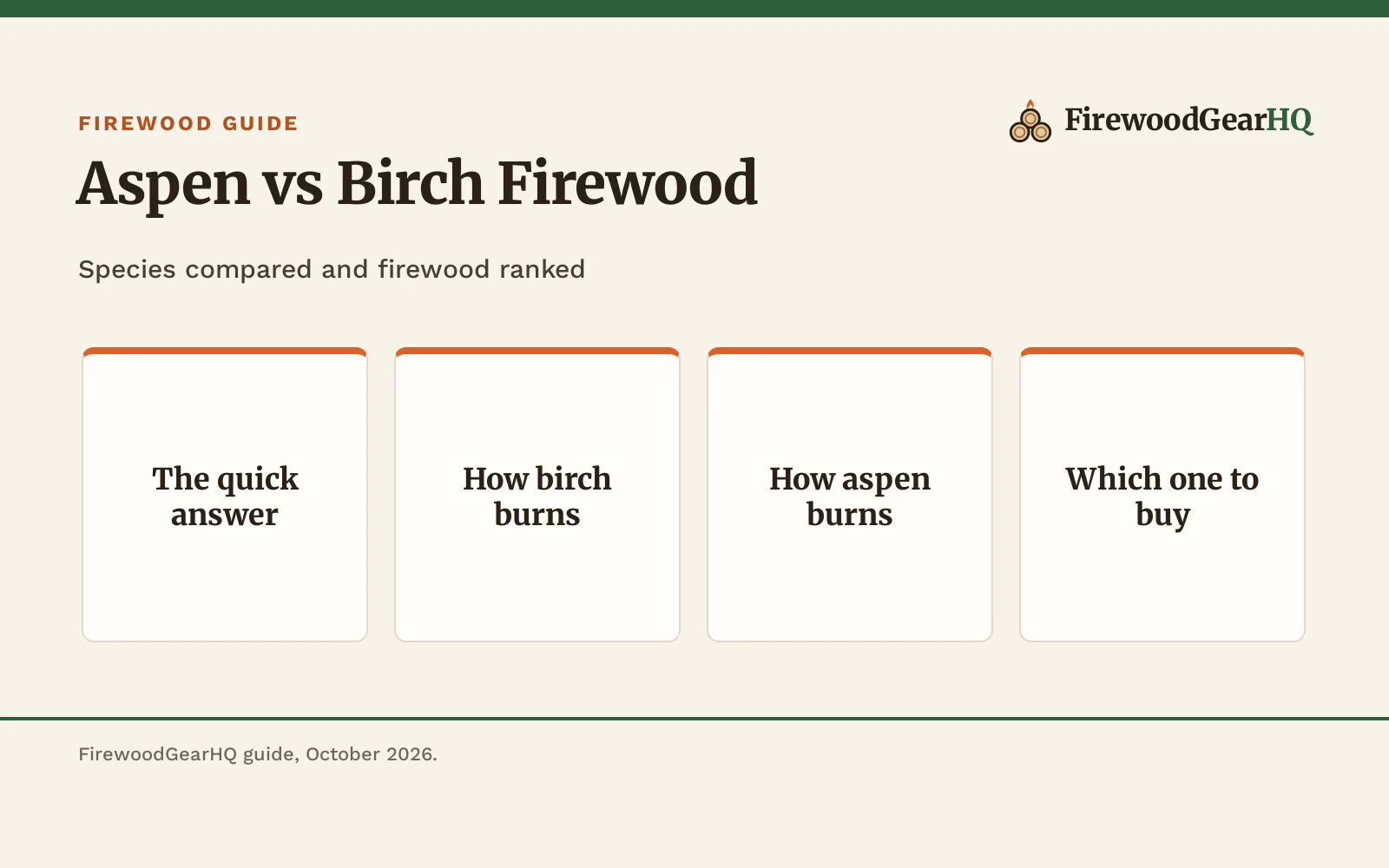 Aspen vs Birch Firewood: Which One Should You Buy?