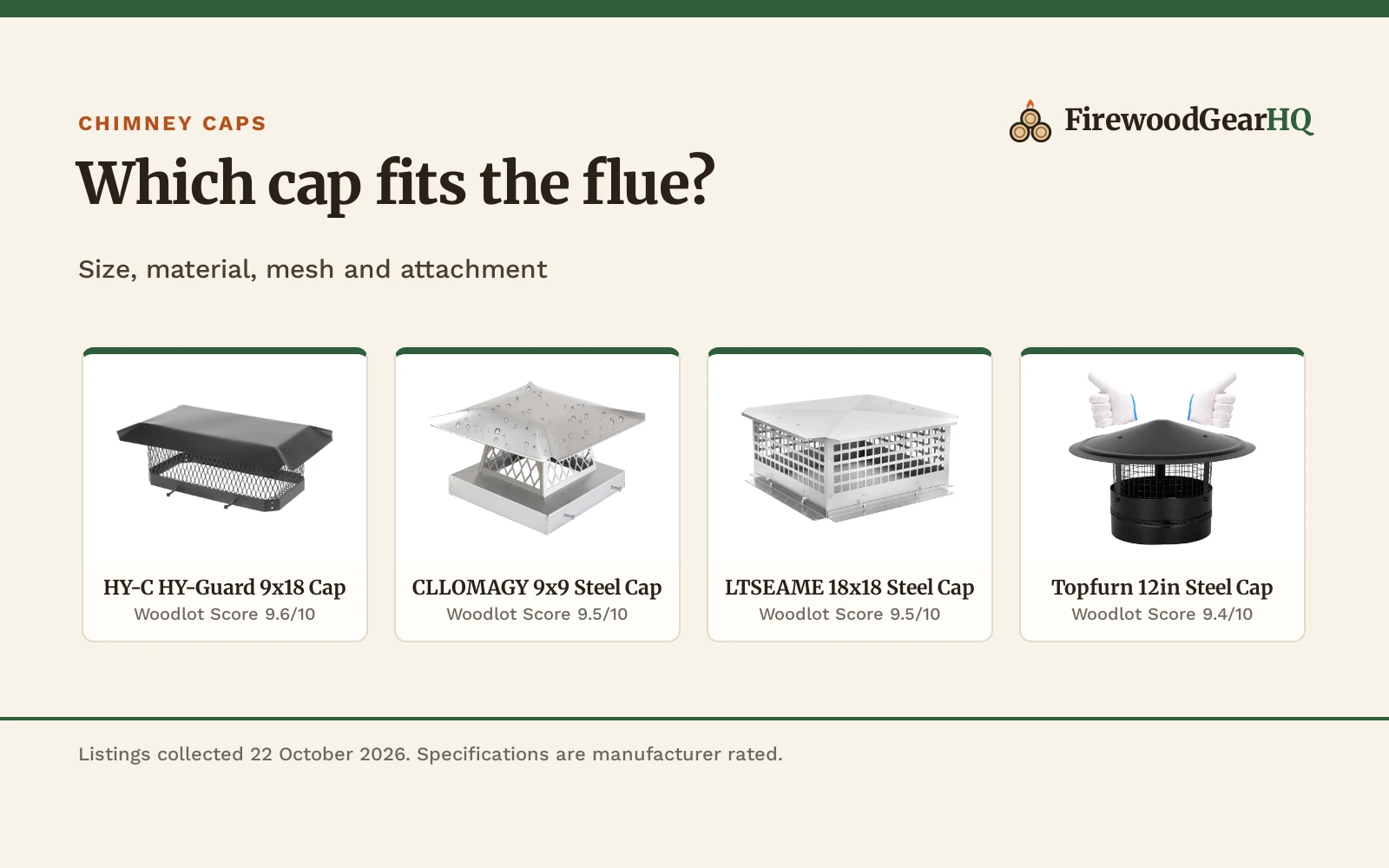 Best Chimney Cap for an Outdoor Fireplace (2026)