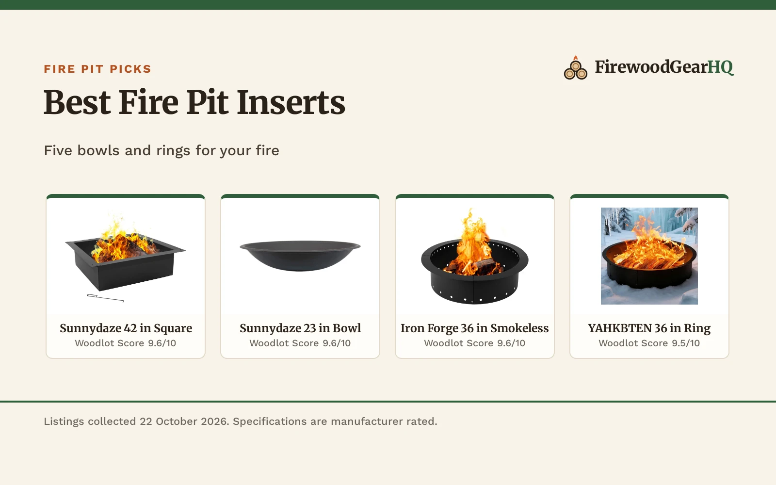 Best Fire Pit Inserts: 5 Picks