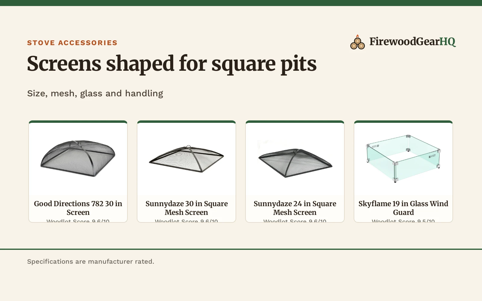 Best Fire Pit Screen for a Square Fire Pit (2026): 5 Square Picks