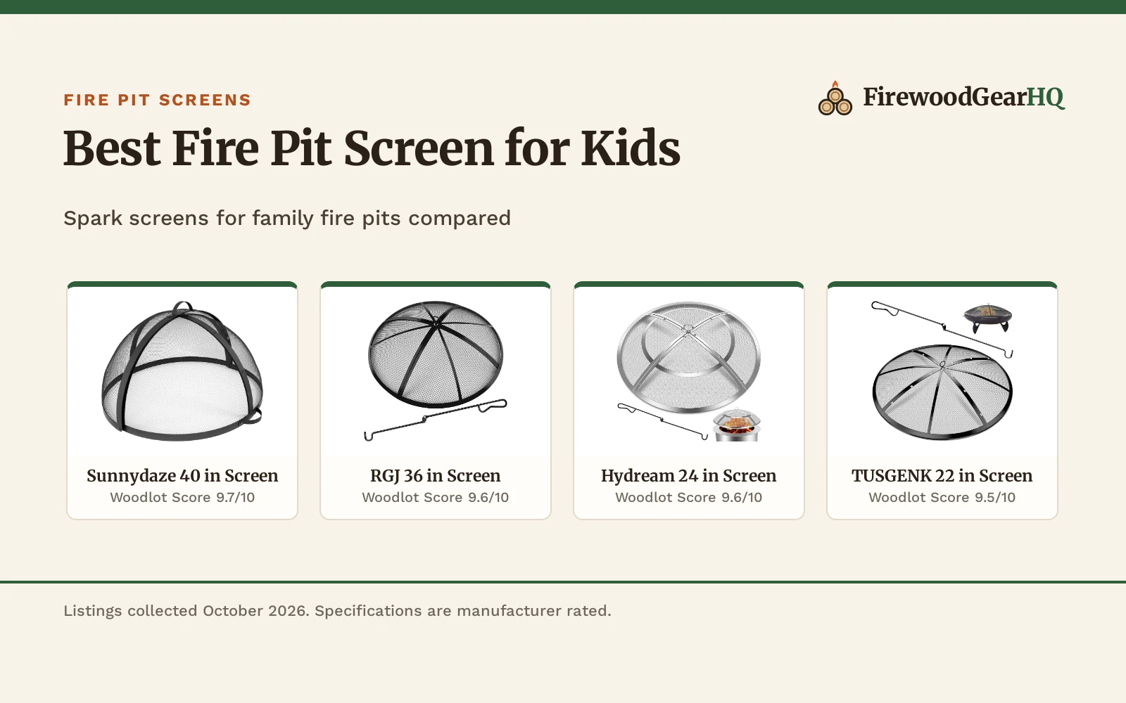 Best Fire Pit Screen for Kids (2026): 5 Spark Screens Compared