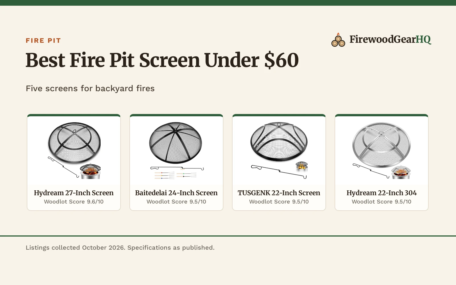Best Fire Pit Screen Under $60 (2026): 5 Picks Compared