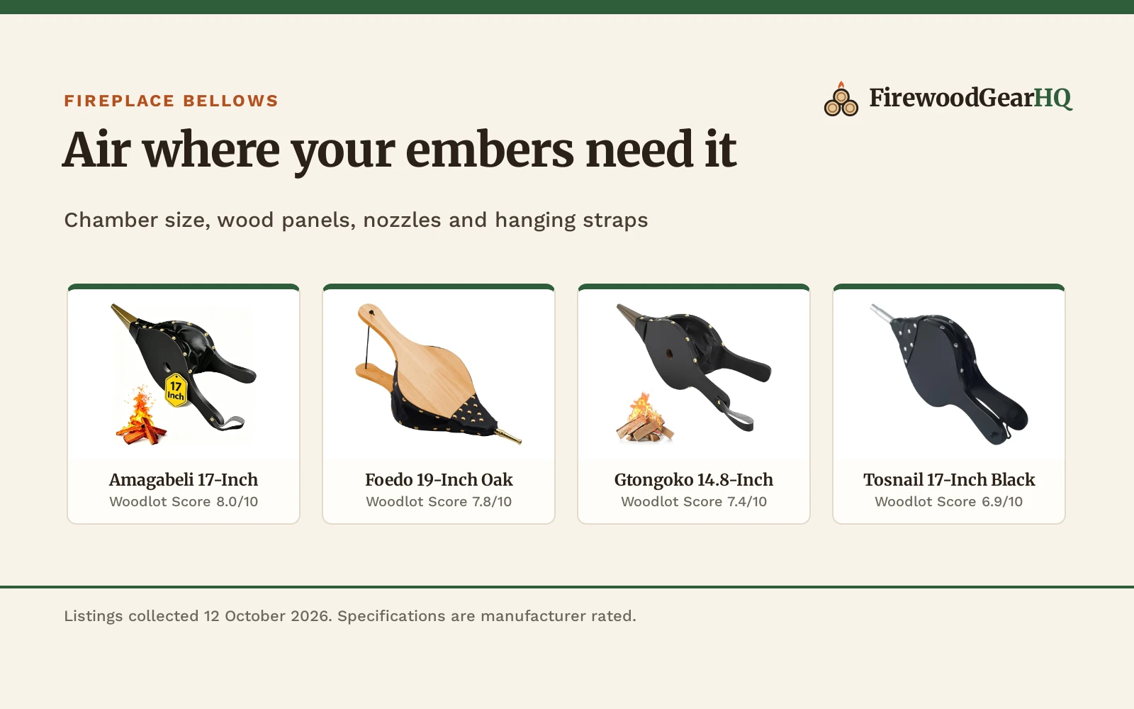 Best Fireplace Bellows: 5 Hearth Air Blowers Compared (2026)