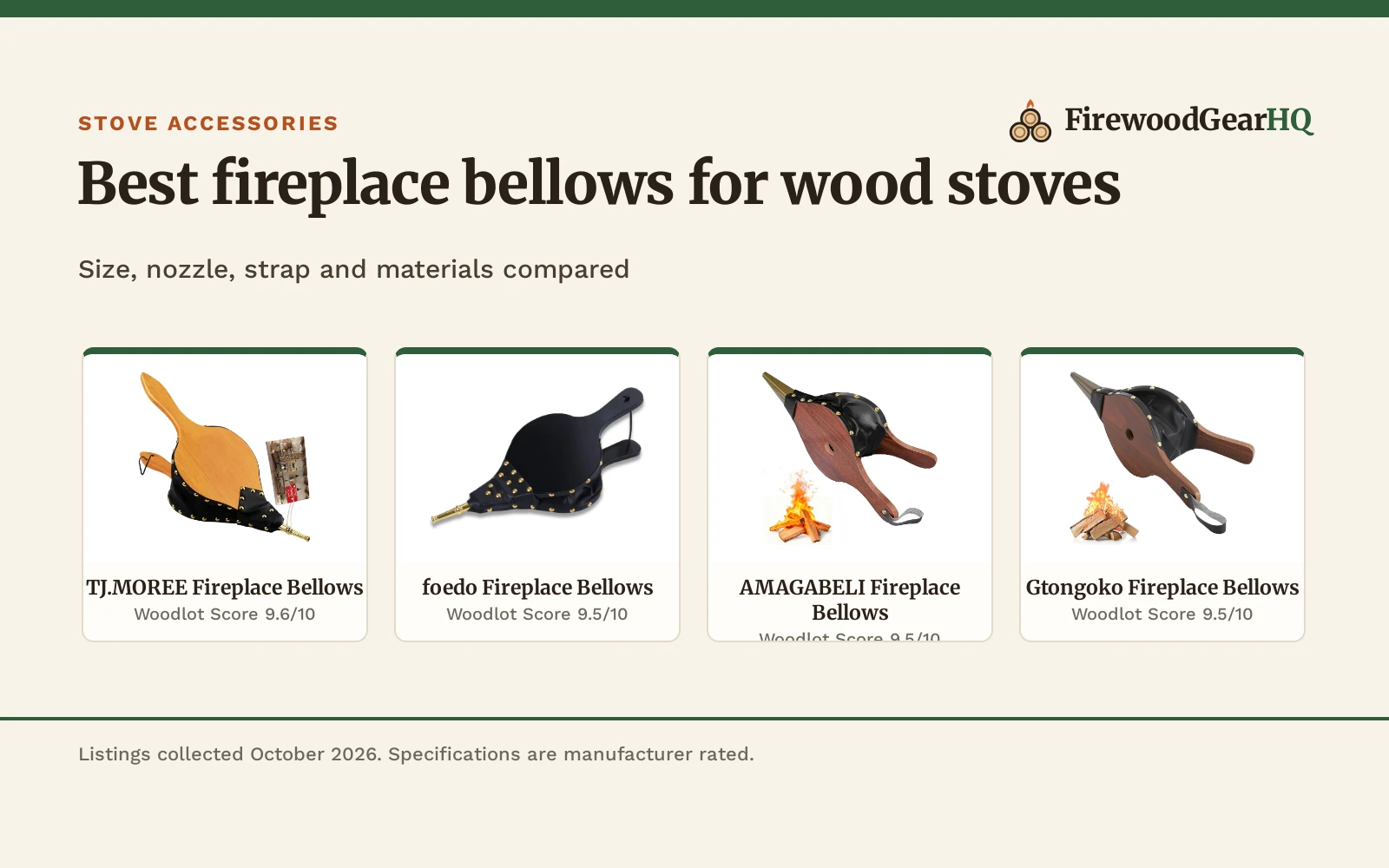 Best Fireplace Bellows for Wood Stoves (2026)