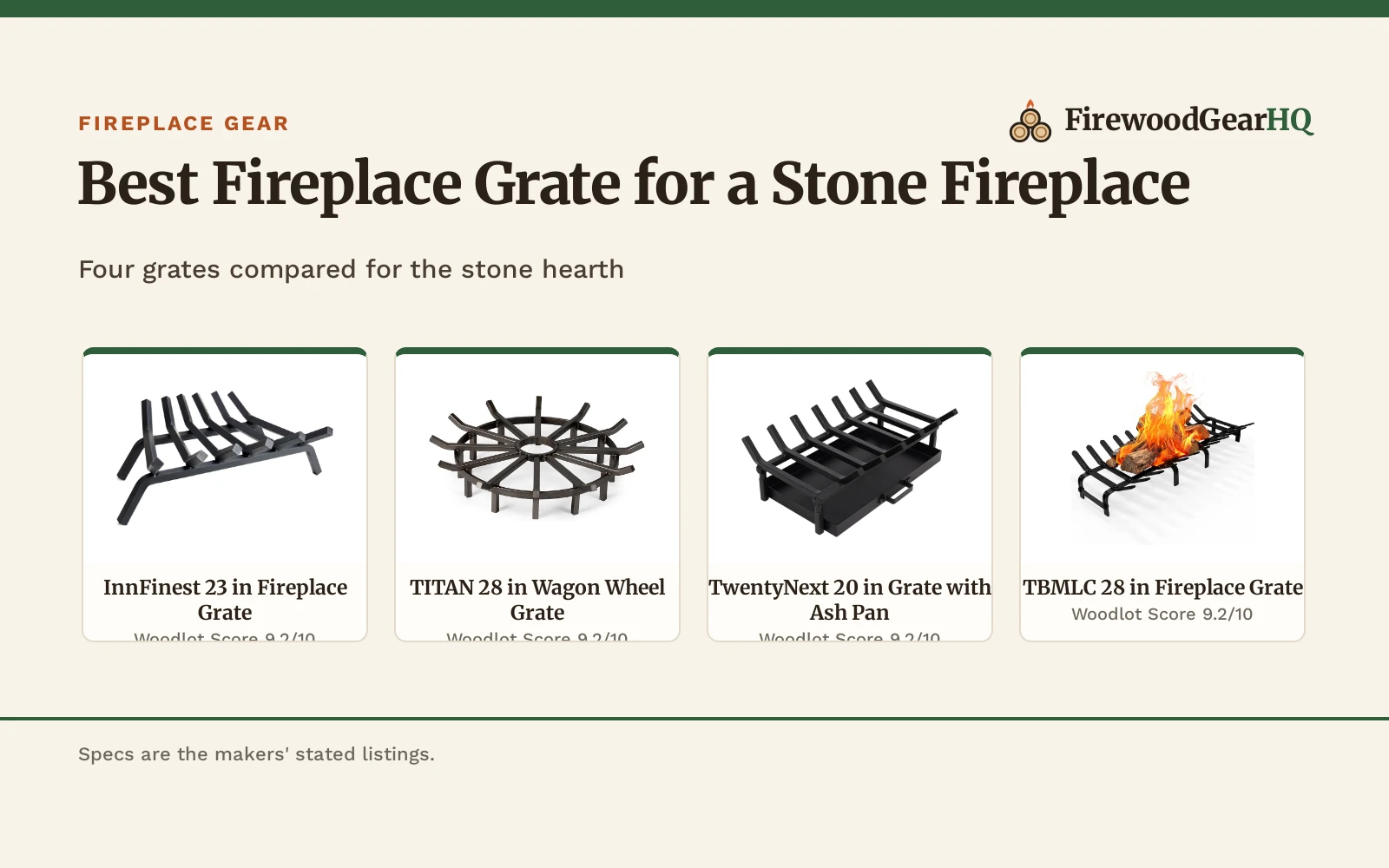 Best Fireplace Grate for a Stone Fireplace
