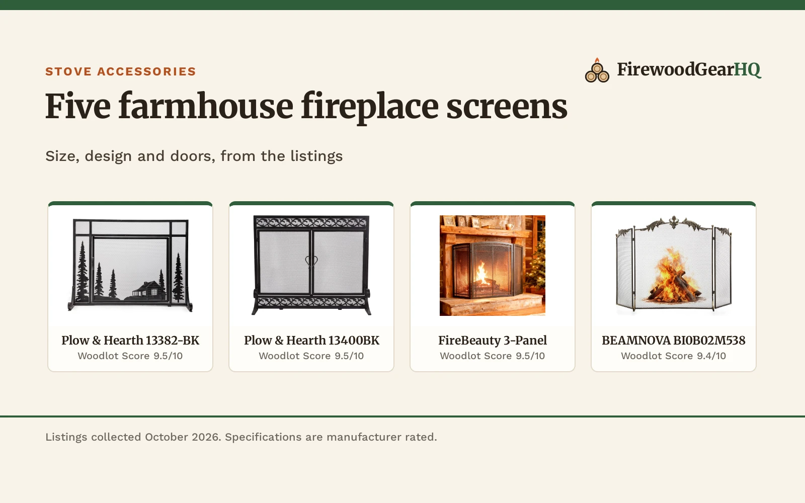 Best Fireplace Screen for a Farmhouse (2026)