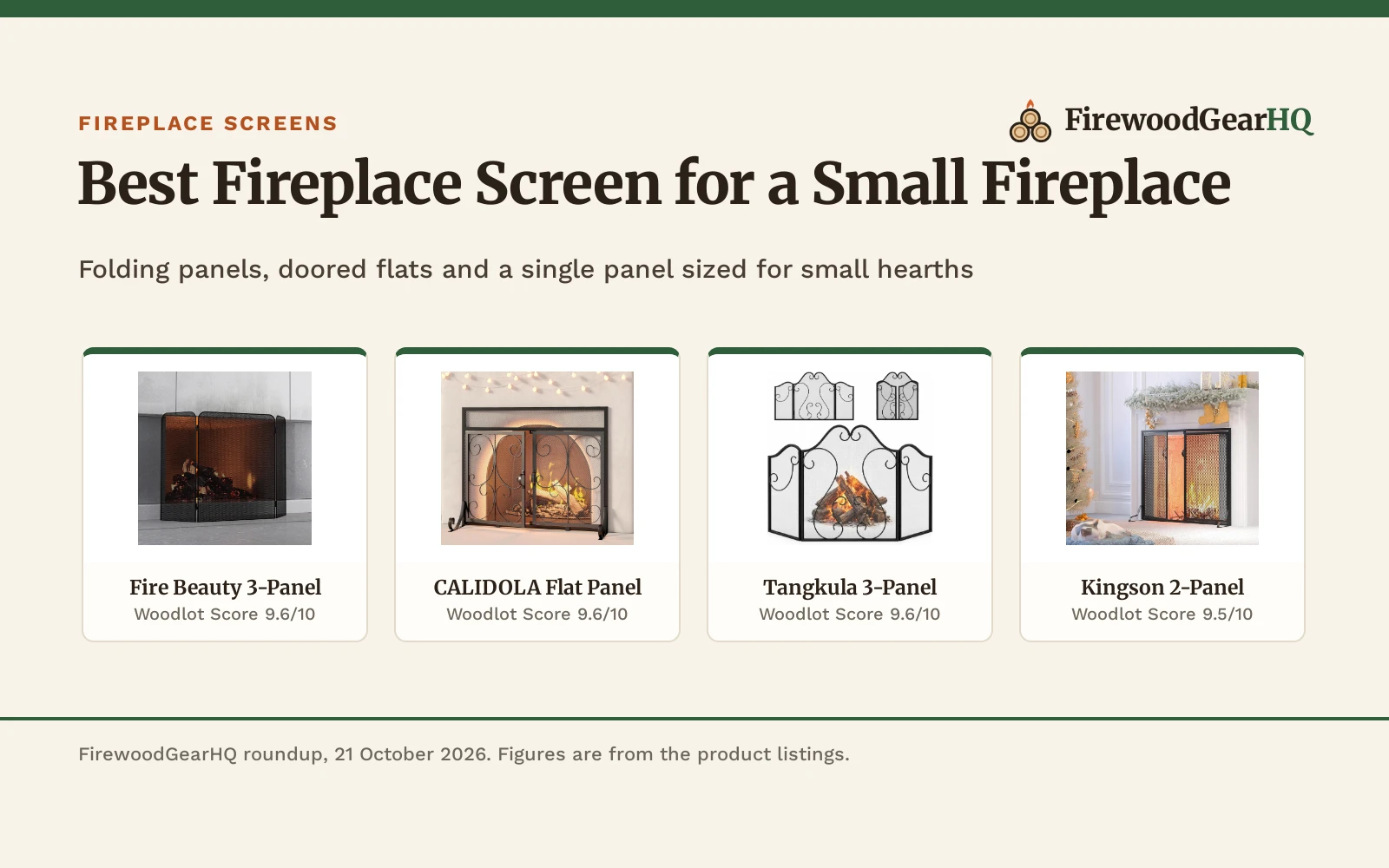 Best Fireplace Screen for a Small Fireplace (2026): 5 Picks
