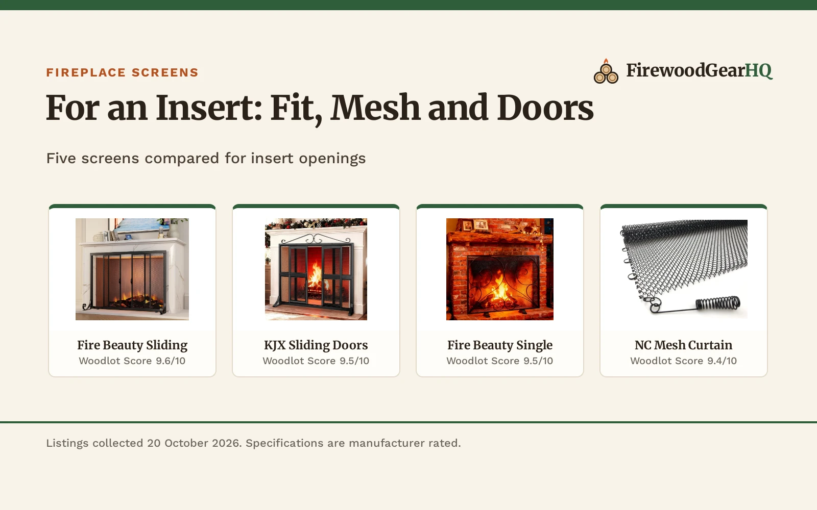 Best Fireplace Screen for an Insert (2026)