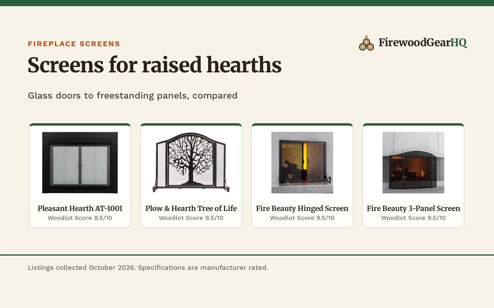 Best Fireplace Screen for Raised Hearths (2026)