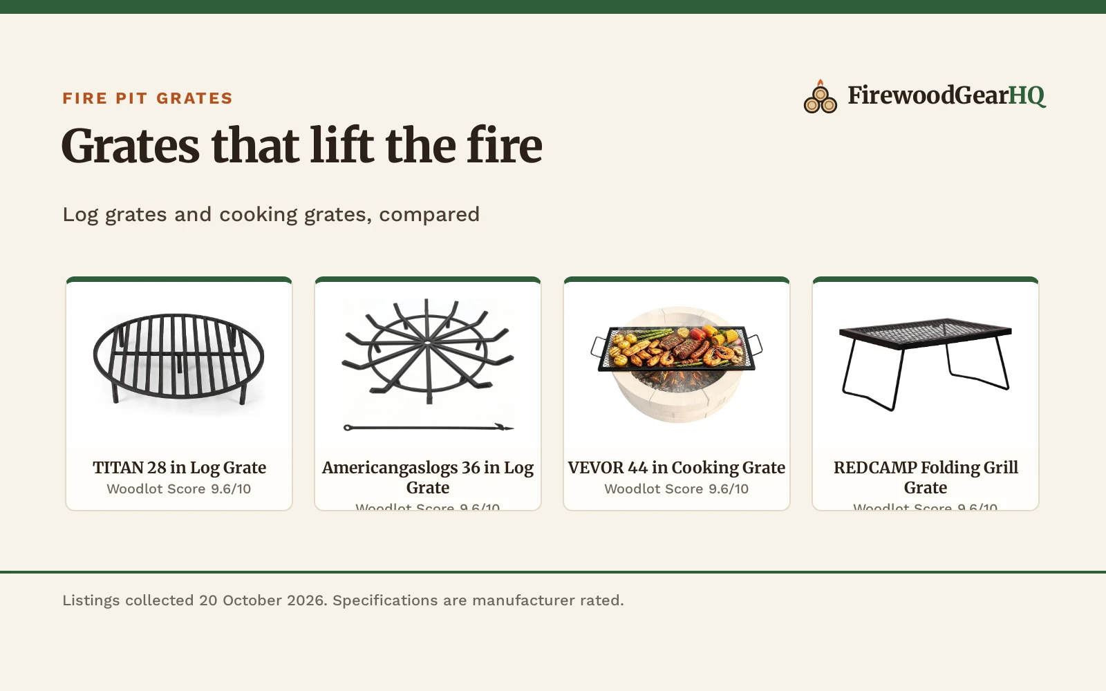 Best Grate for a Fire Pit (2026)