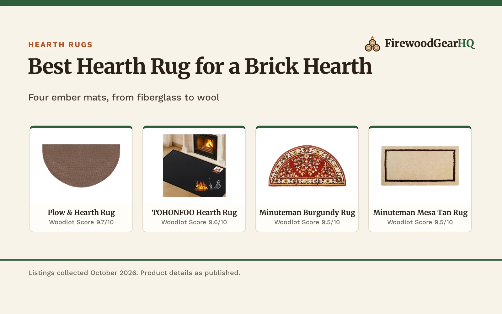 Best Hearth Rug for a Brick Hearth (2026)