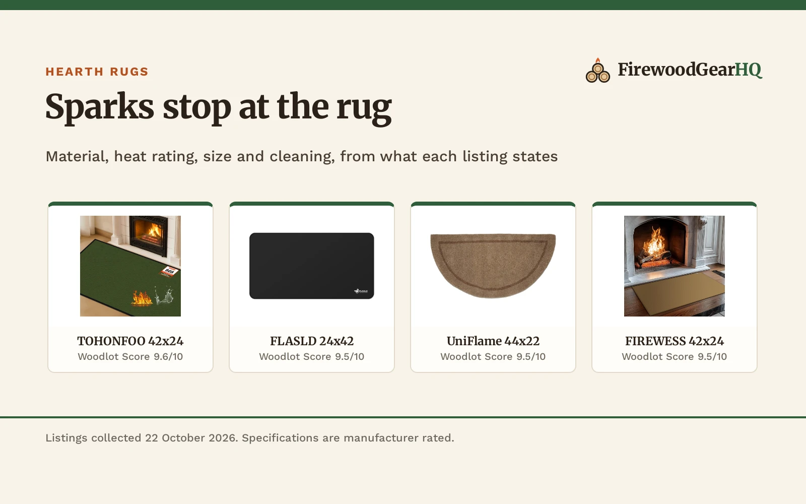 Best Hearth Rug for a Wood Insert (2026)
