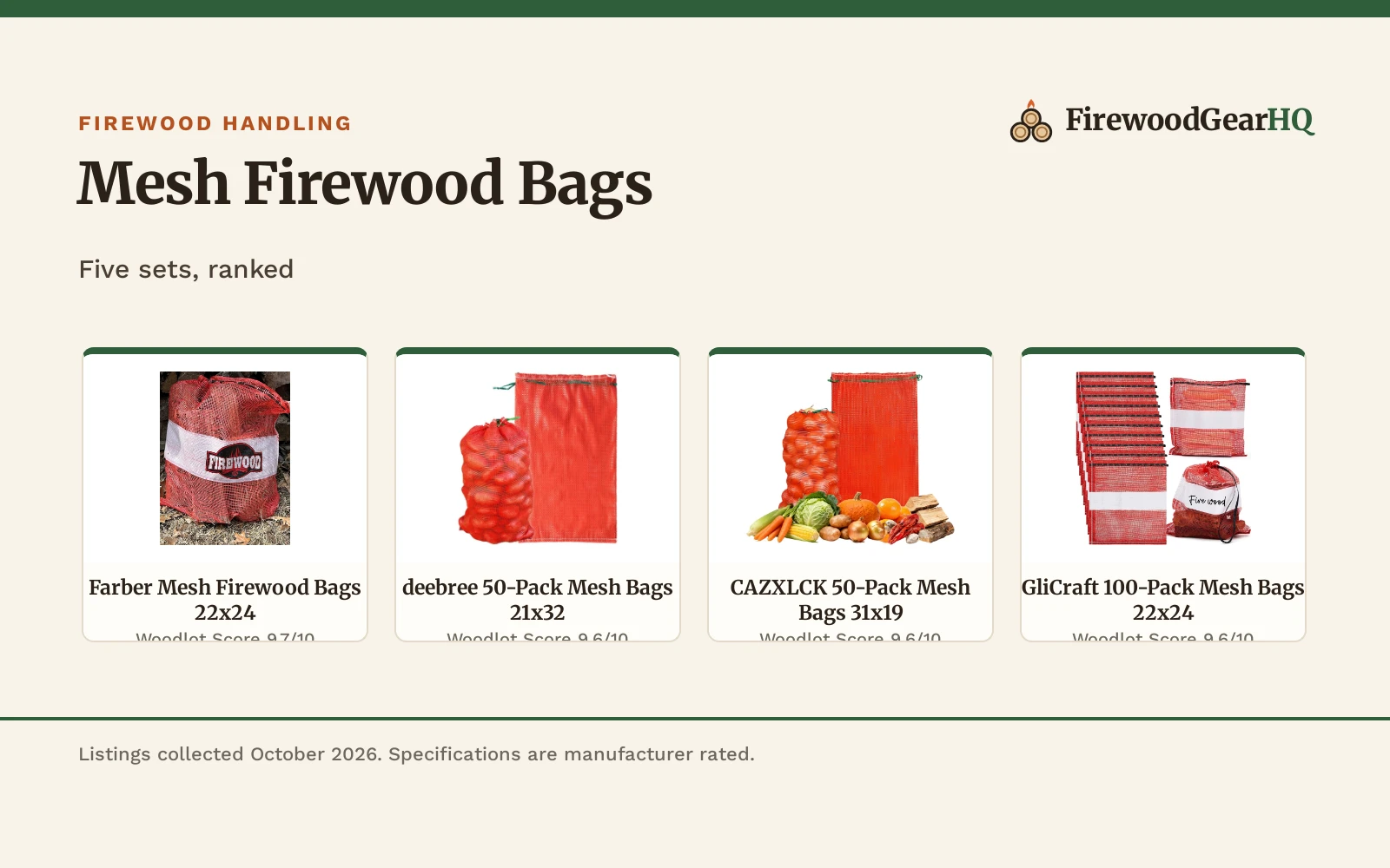 Best Mesh Firewood Bags (2026)