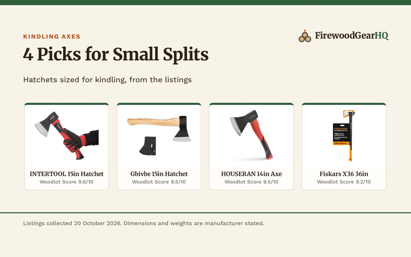 Best Splitting Axe for Kindling (2026): 4 Picks Compared