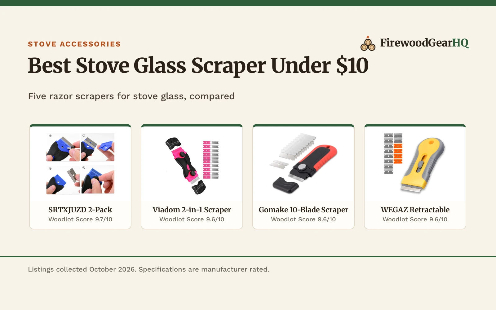Best Stove Glass Scraper Under $10 (2026): 5 Picks Compared