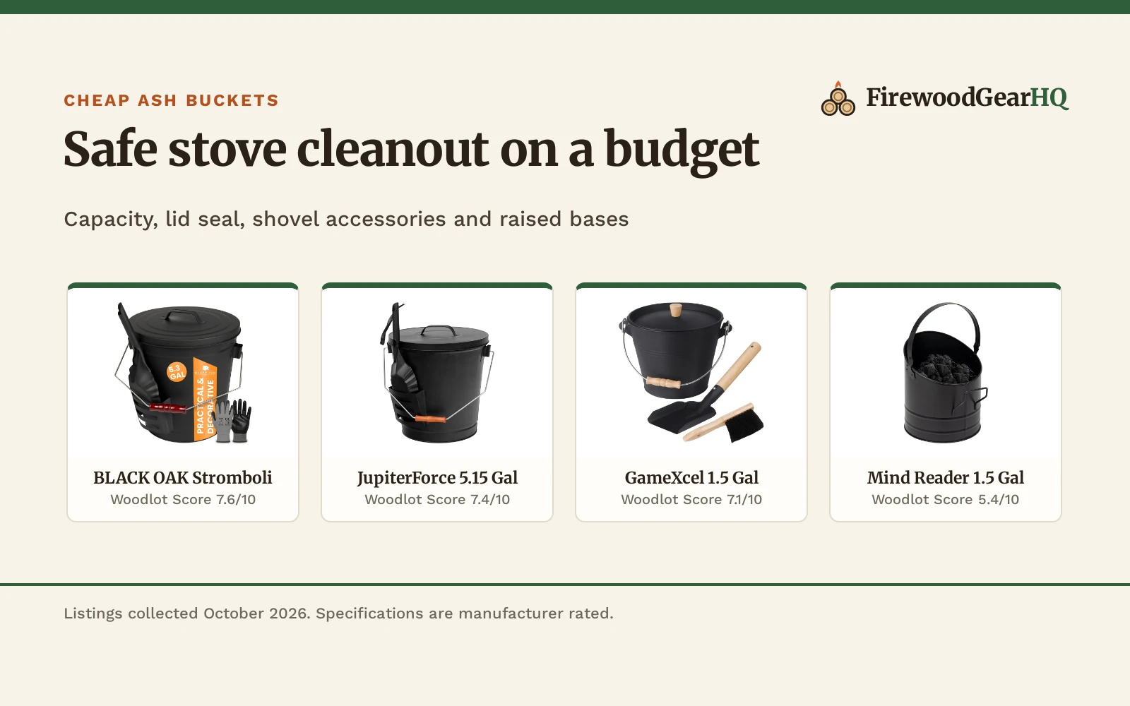 Cheap Ash Bucket (2026): 4 Budget Picks Compared
