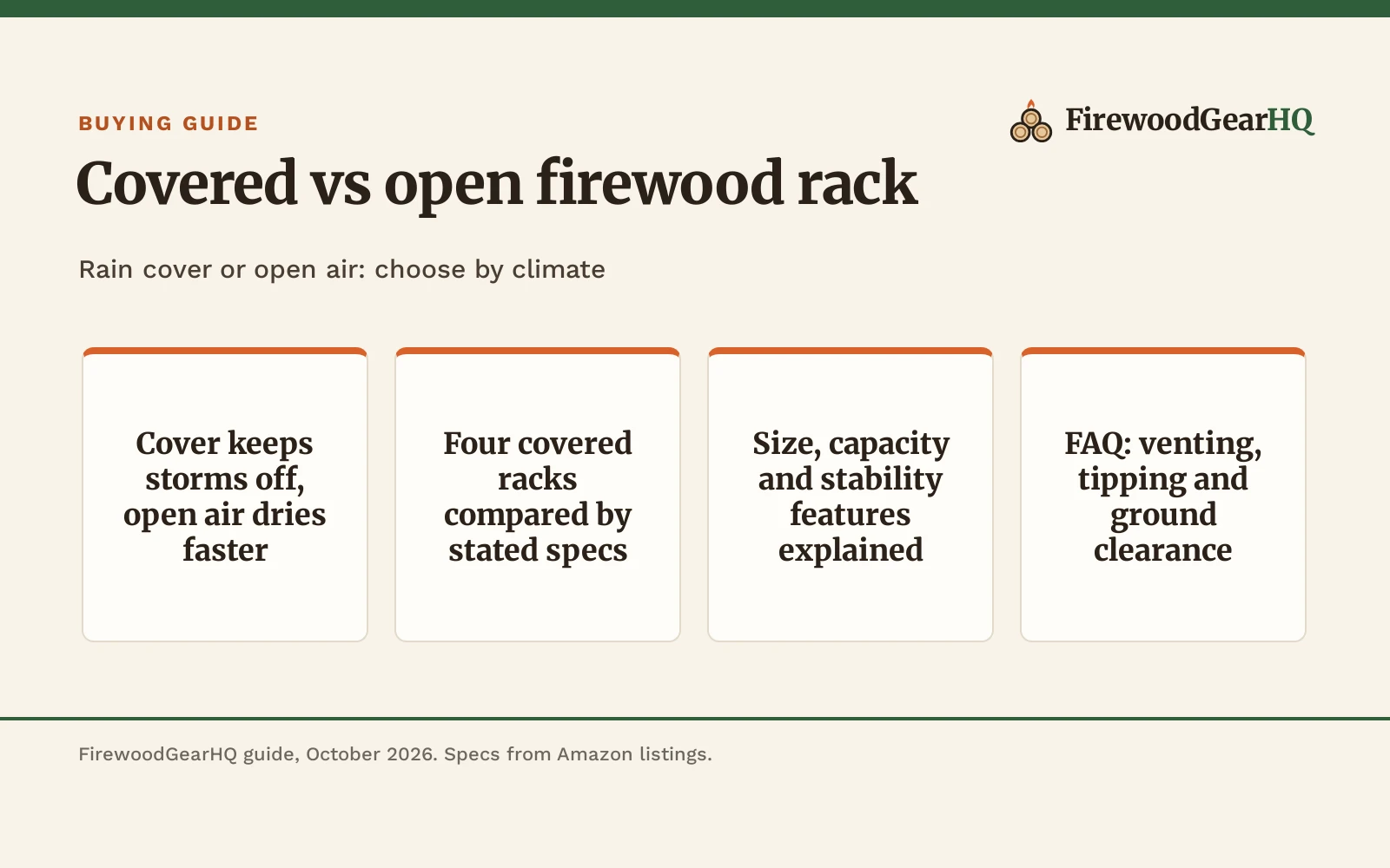 Covered vs Open Firewood Rack: Which One Should You Buy?