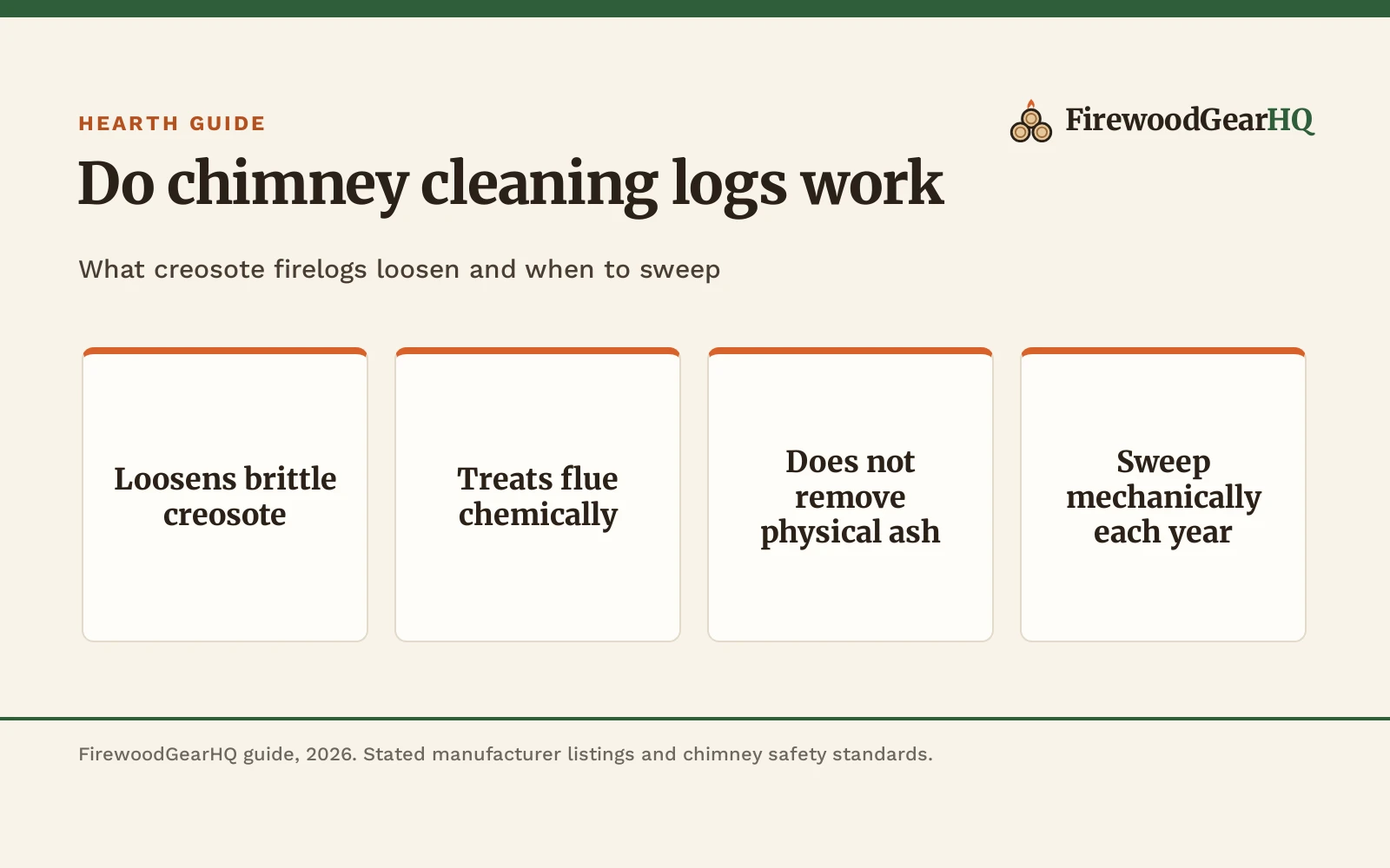 Do Chimney Cleaning Logs Work? What Creosote Logs Do and When to Sweep