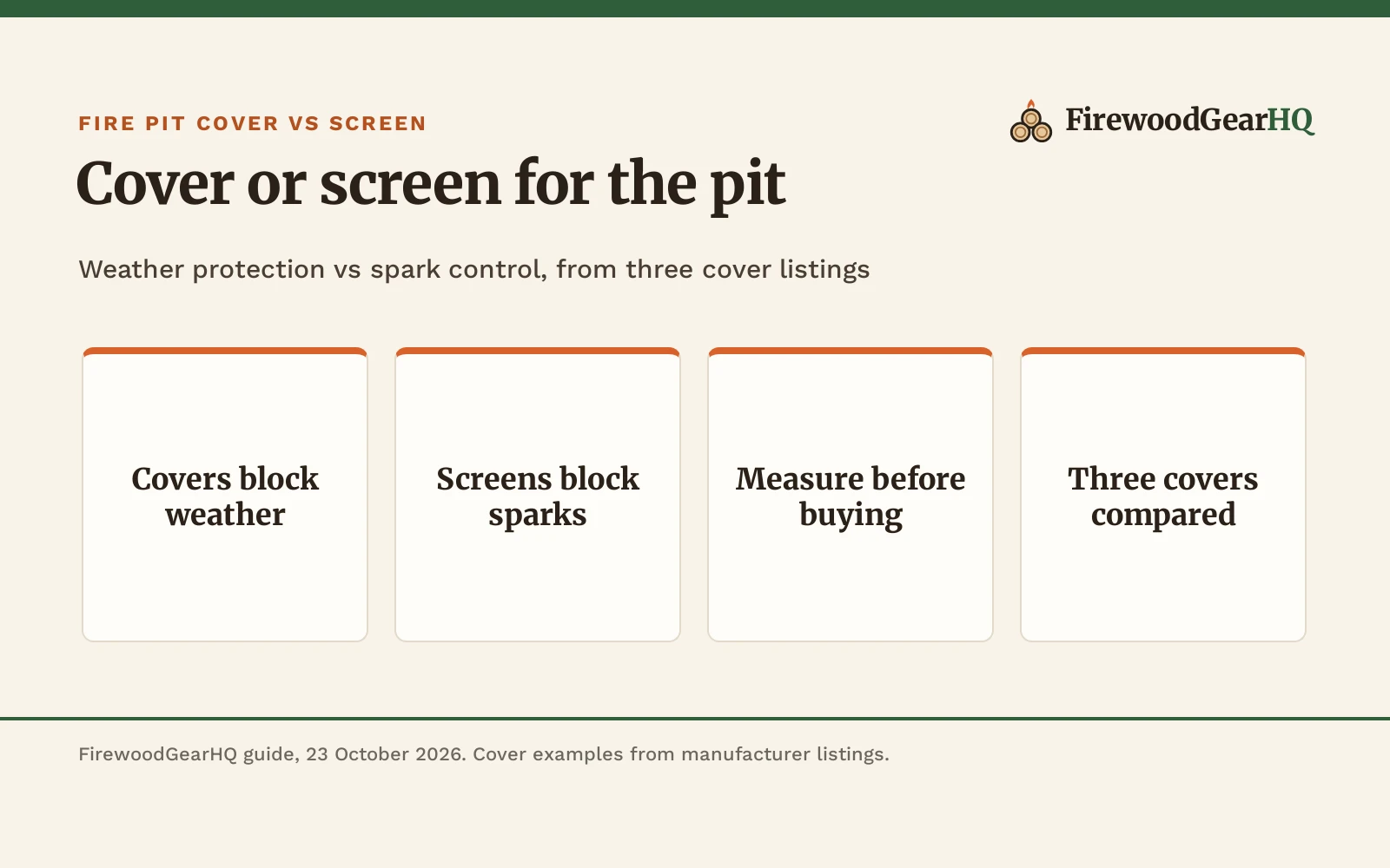 Fire Pit Cover vs Fire Pit Screen: Which One Should You Buy?