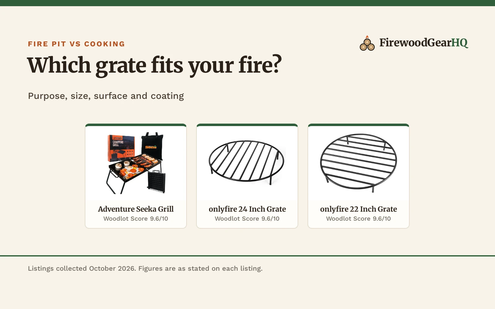 Fire Pit Grate vs Cooking Grate: Which One Should You Buy?