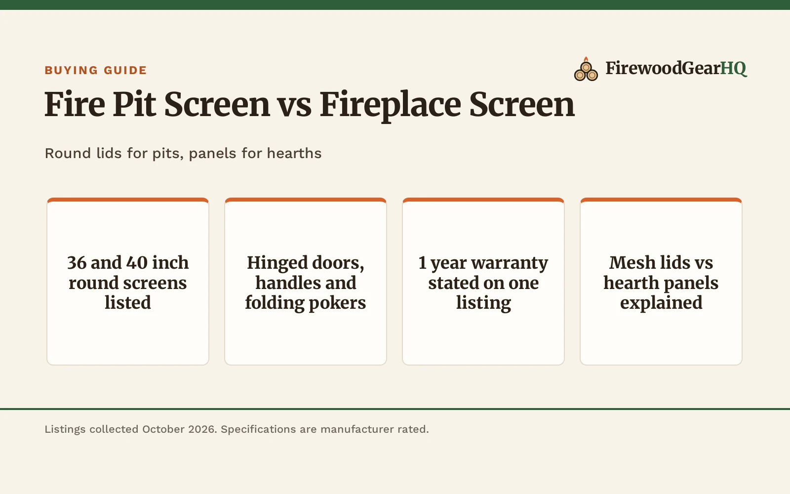 Fire Pit Screen vs Fireplace Screen: Which One Should You Buy?