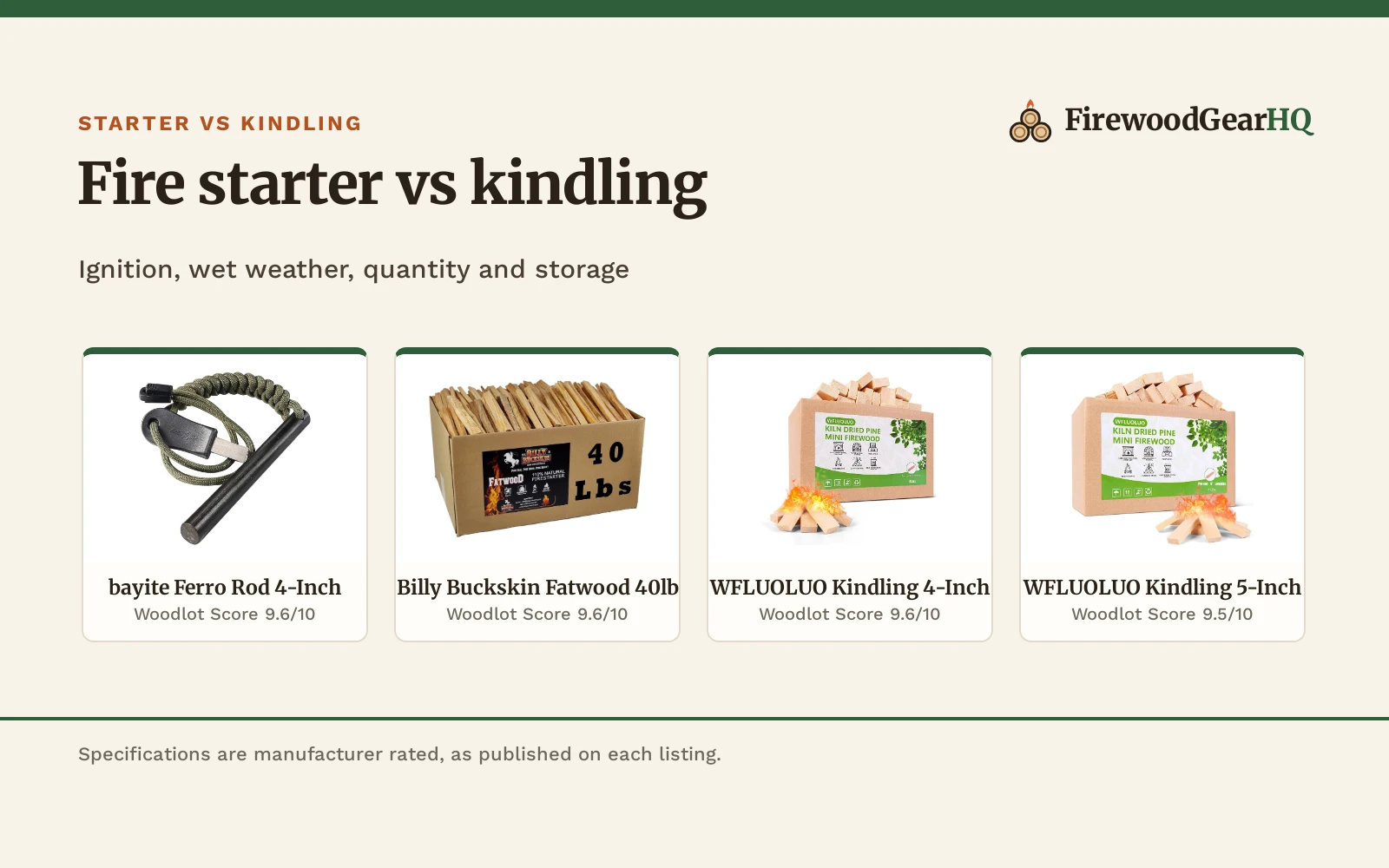Fire Starter vs Kindling: Which One Should You Buy?