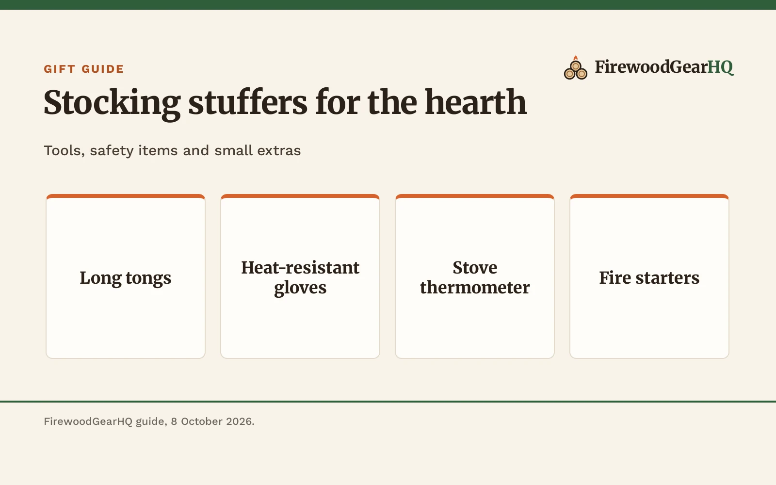 Fireplace and Wood Stove Stocking Stuffers, a FirewoodGearHQ guide