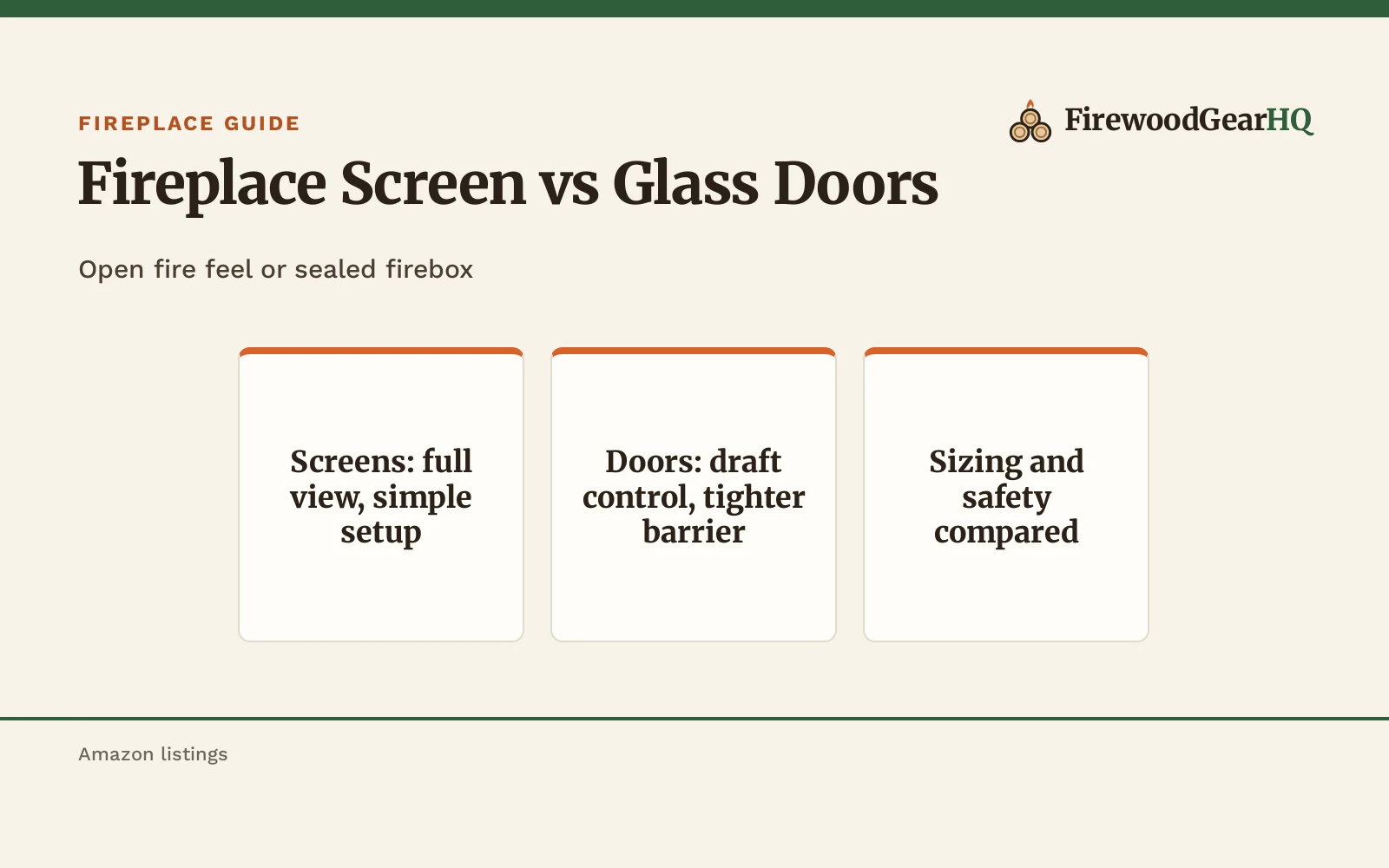 Fireplace Screen vs Glass Doors: Which One Should You Buy?