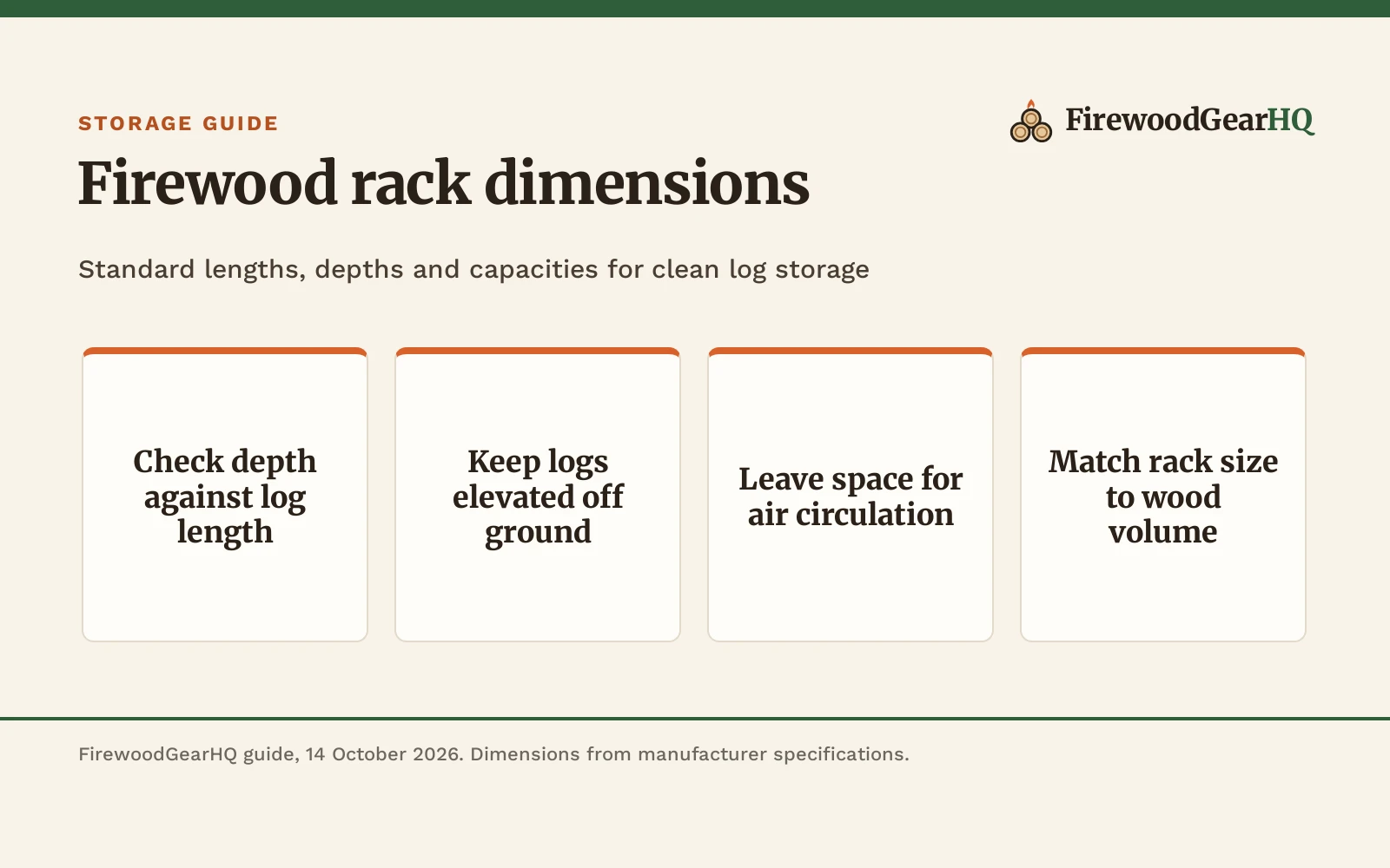 Firewood Rack Dimensions: Standard Widths, Depths, and Cord Capacity Guide