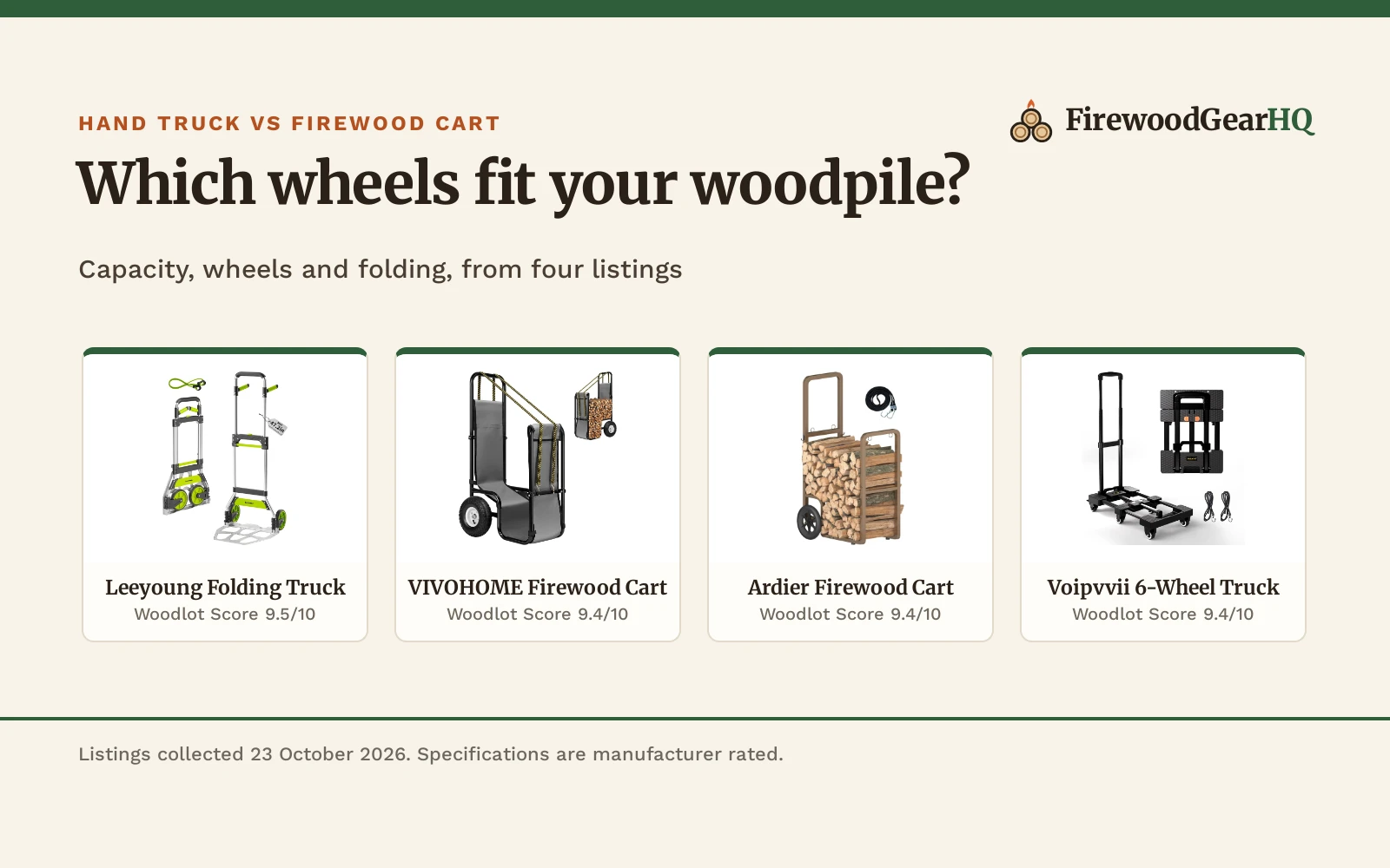 Hand Truck vs Firewood Cart: Which One Should You Buy?