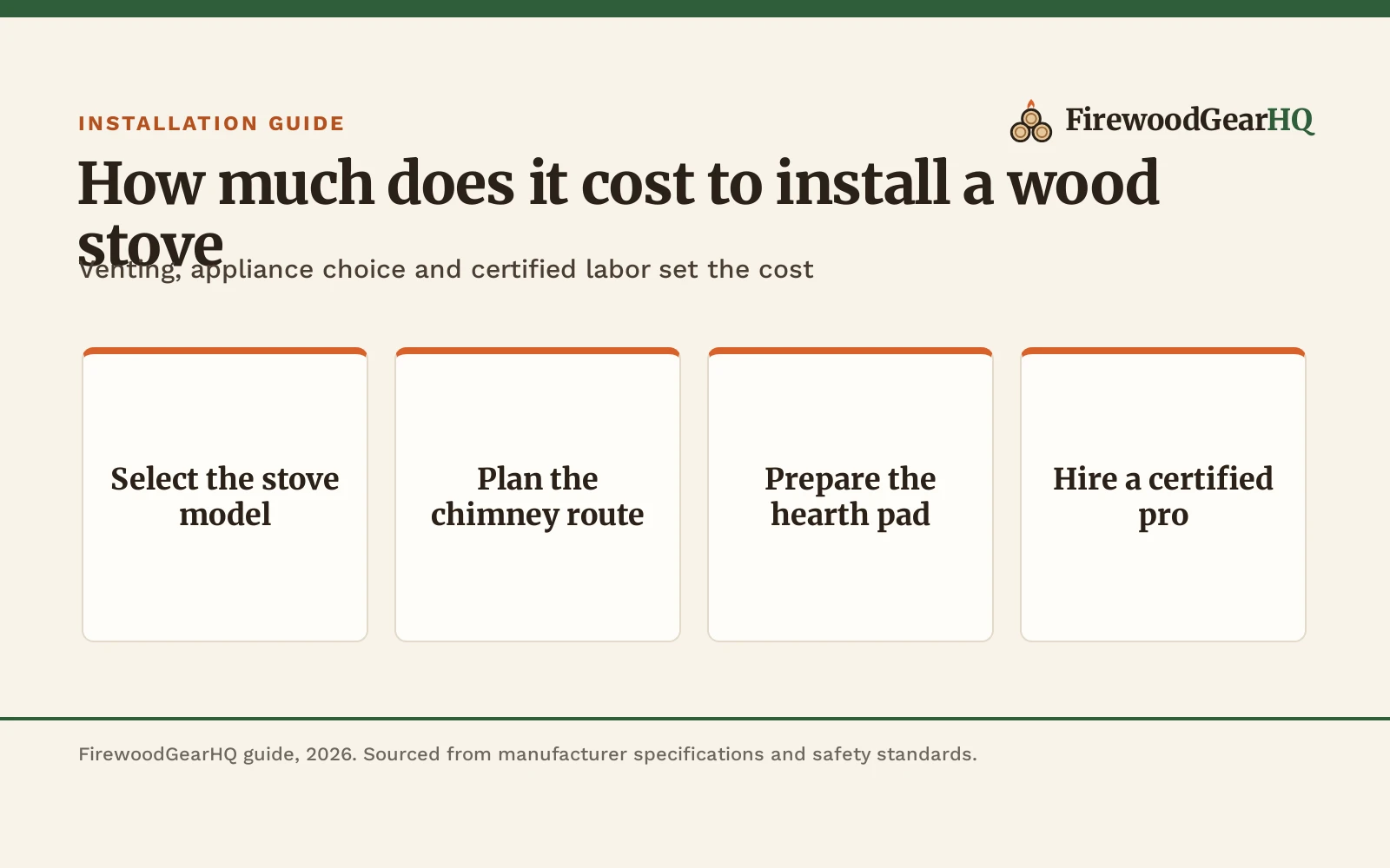 How Much Does It Cost to Install a Wood Stove?, a FirewoodGearHQ guide