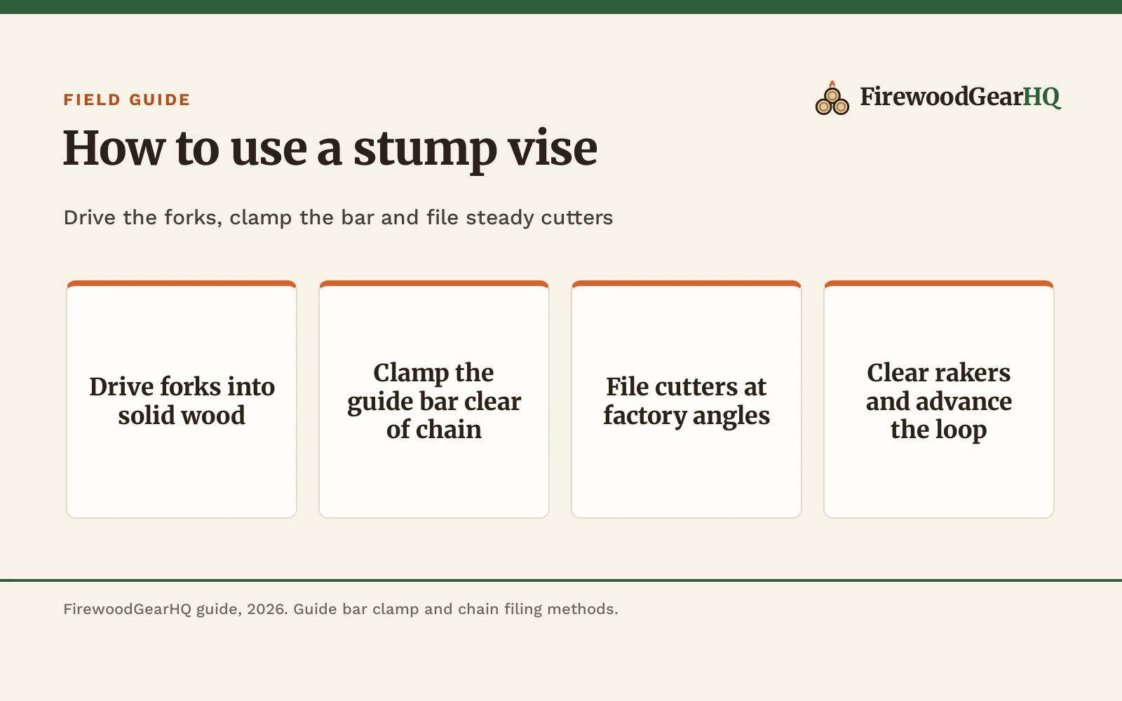How to Use a Stump Vise: Step-by-Step Field Sharpening Guide