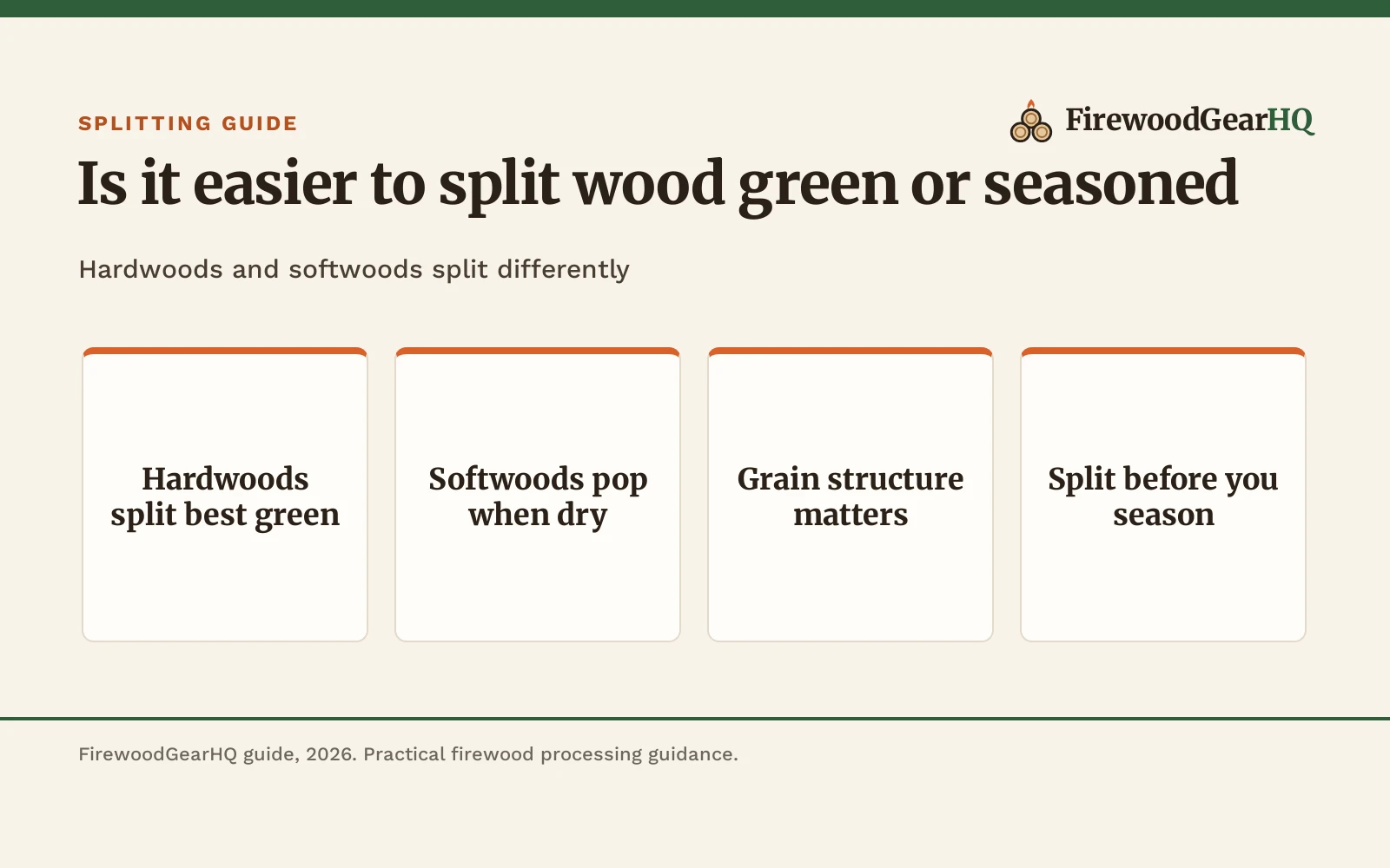 Is It Easier to Split Wood Green or Seasoned?