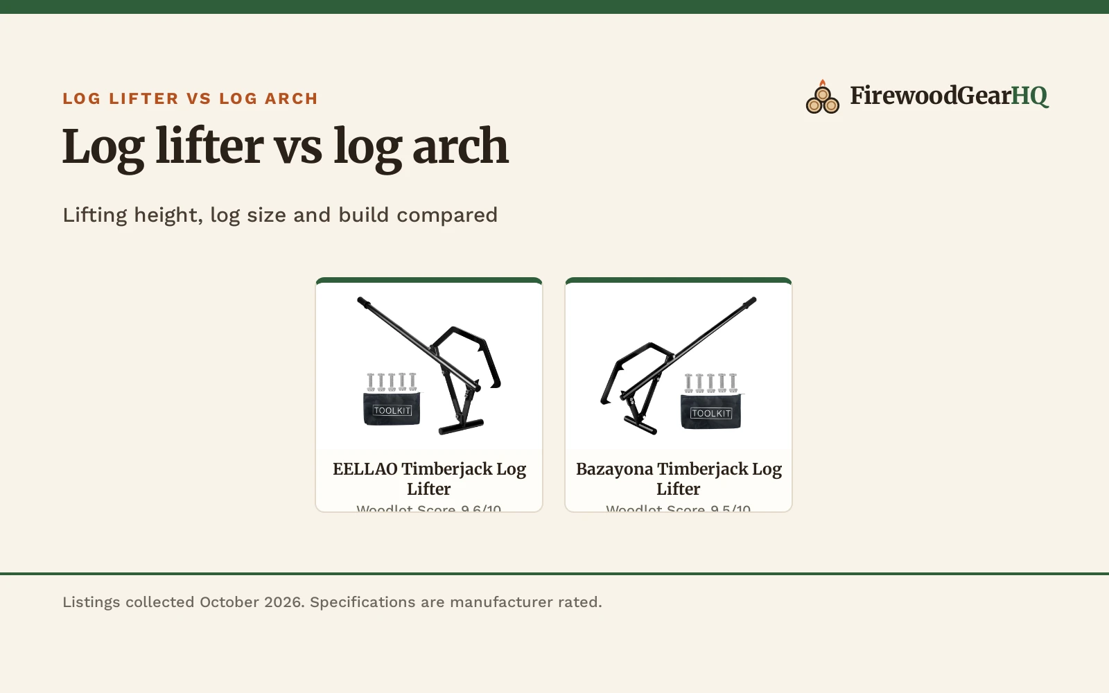 Log Lifter vs Log Arch: Which One Should You Buy?