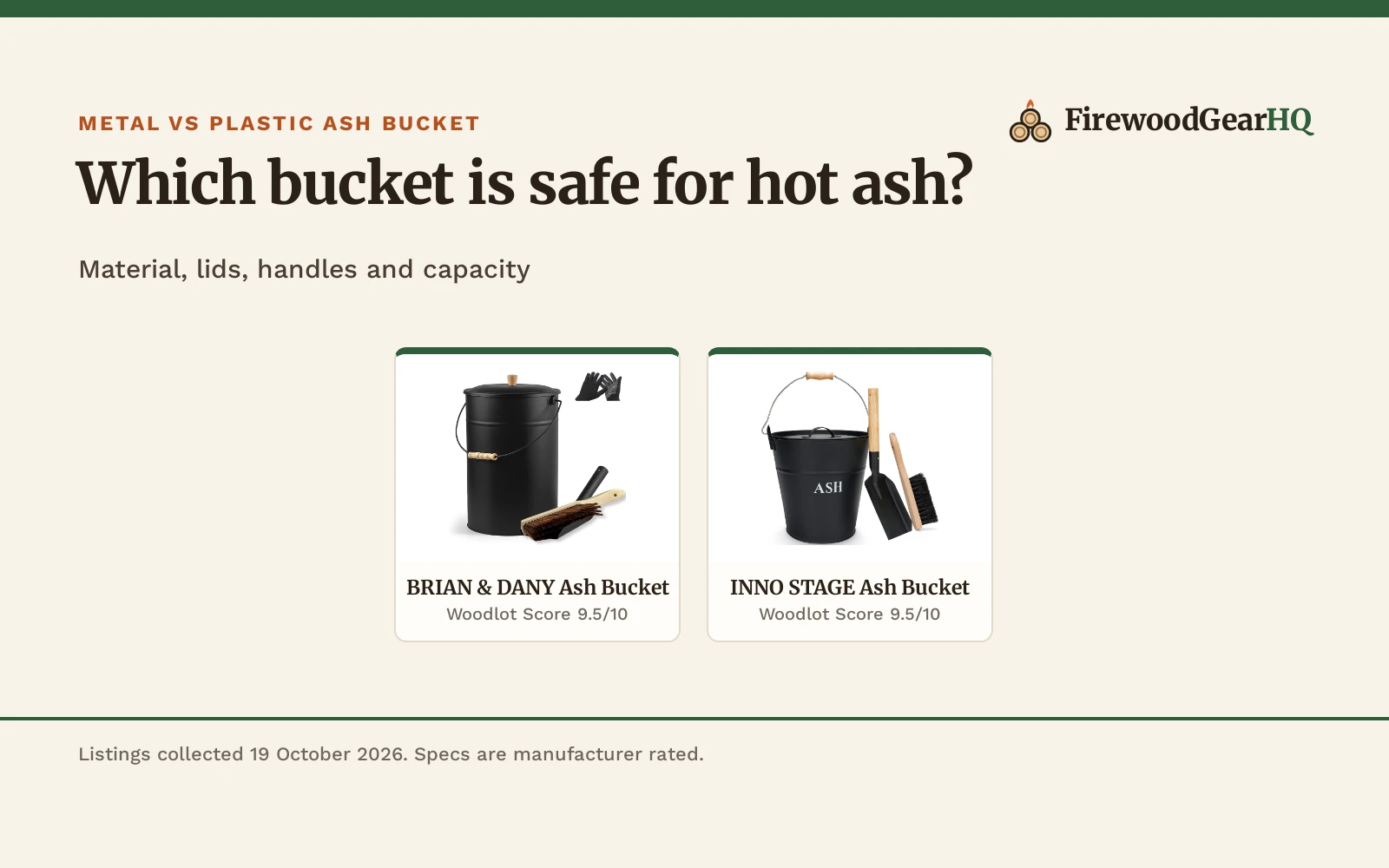 Metal vs Plastic Ash Bucket: Which One Should You Buy?