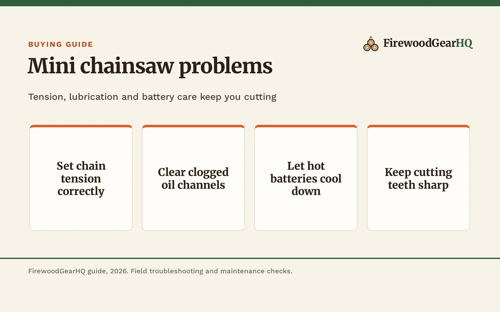 Mini Chainsaw Problems: Common Causes and How to Fix Them