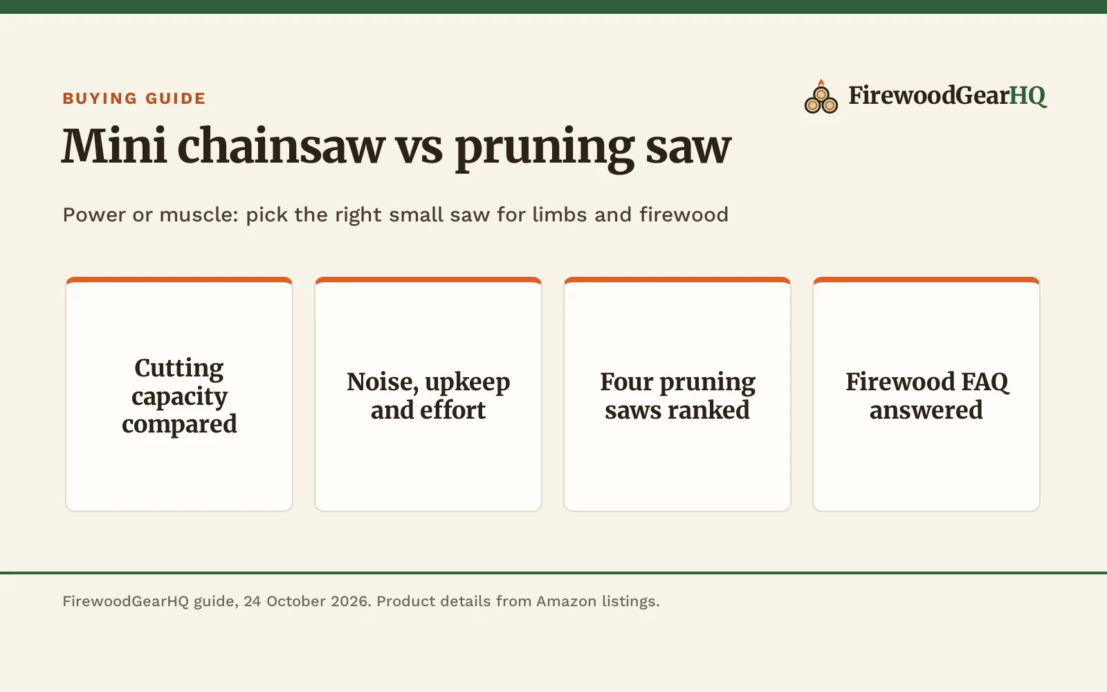 Mini Chainsaw vs Pruning Saw: Which One Should You Buy?