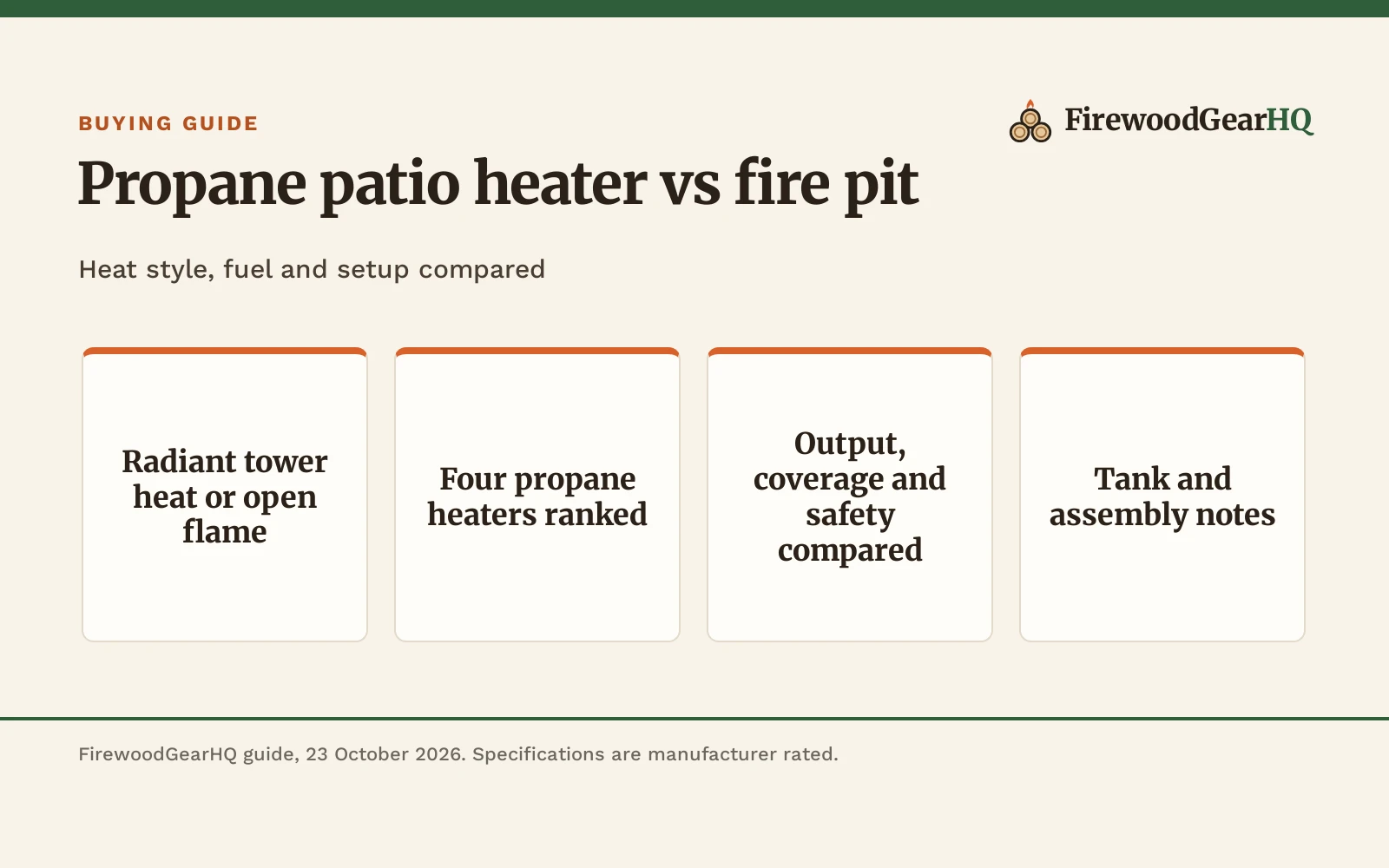 Propane Patio Heater vs Fire Pit: Which One Should You Buy?