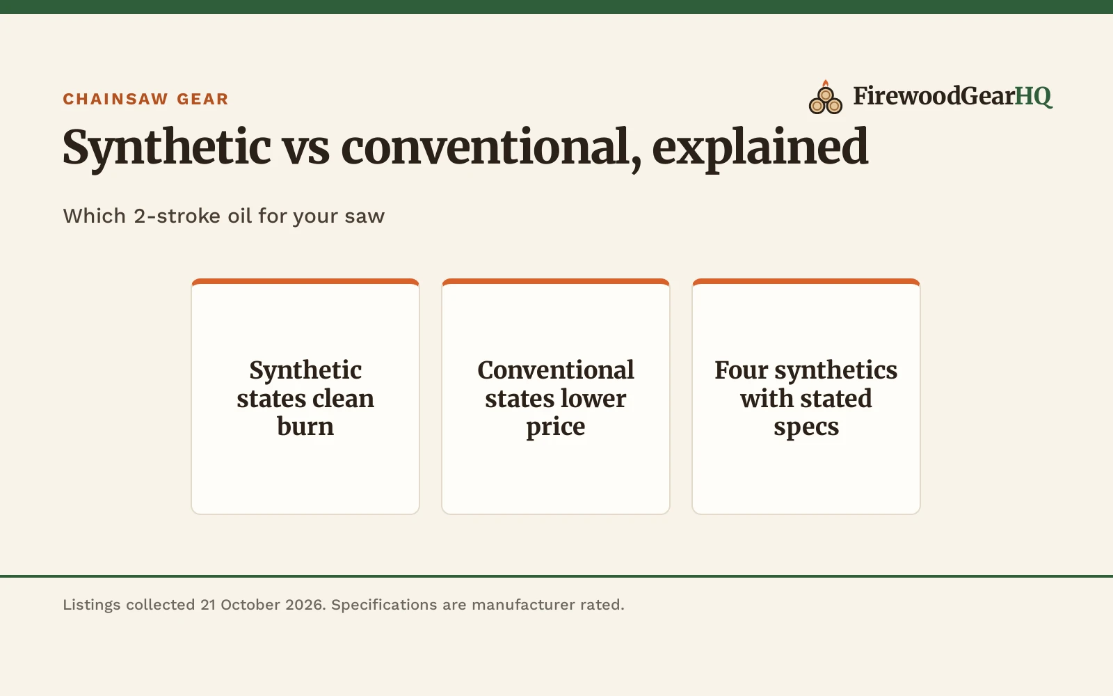 Synthetic vs Conventional Two Stroke Oil: Which to Use?