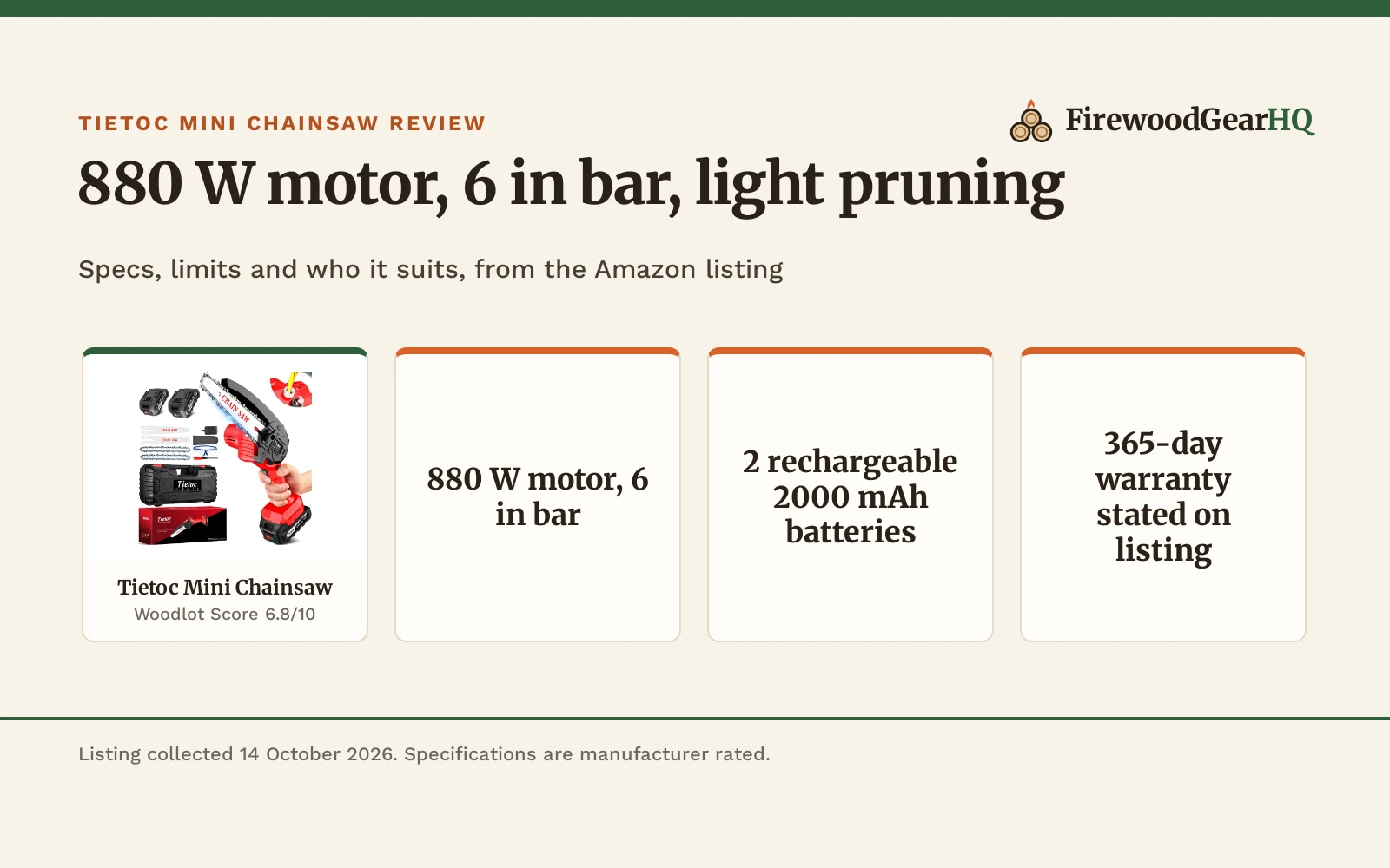 Tietoc Mini Chainsaw Review: Pros, Cons and Who It’s For