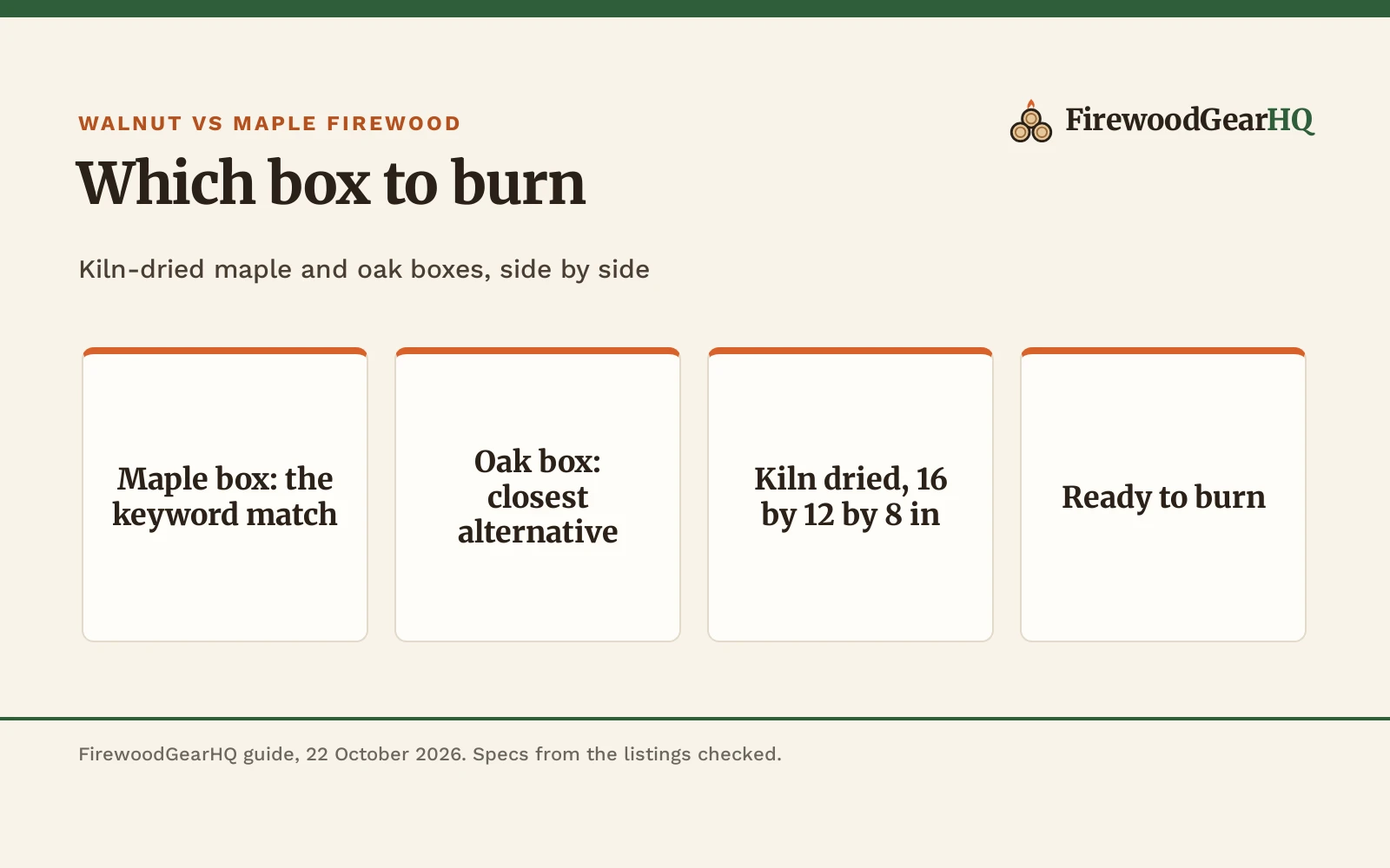 Walnut vs Maple Firewood: Which Burns Better