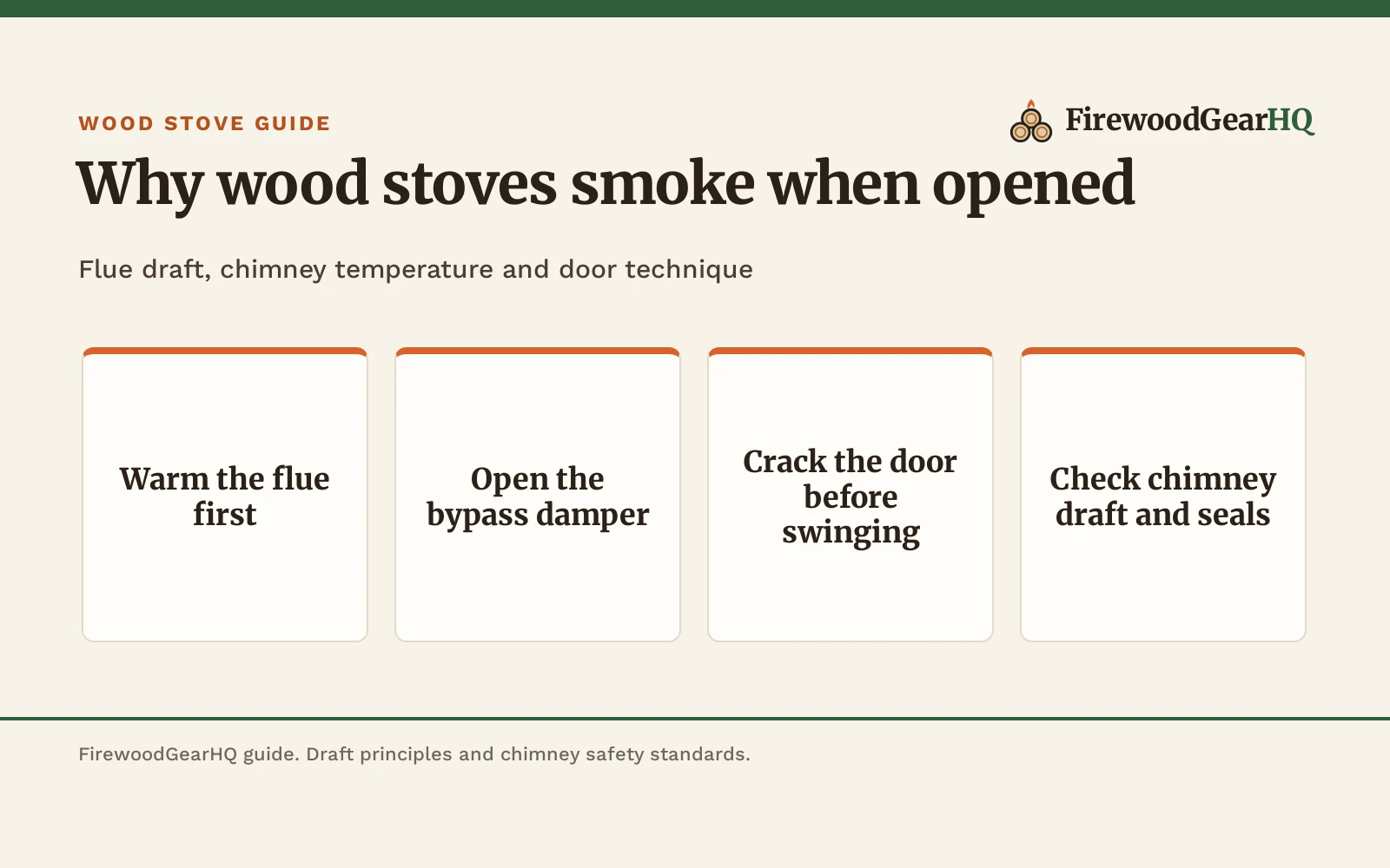 Why Does My Wood Stove Smoke When I Open the Door?, a FirewoodGearHQ guide