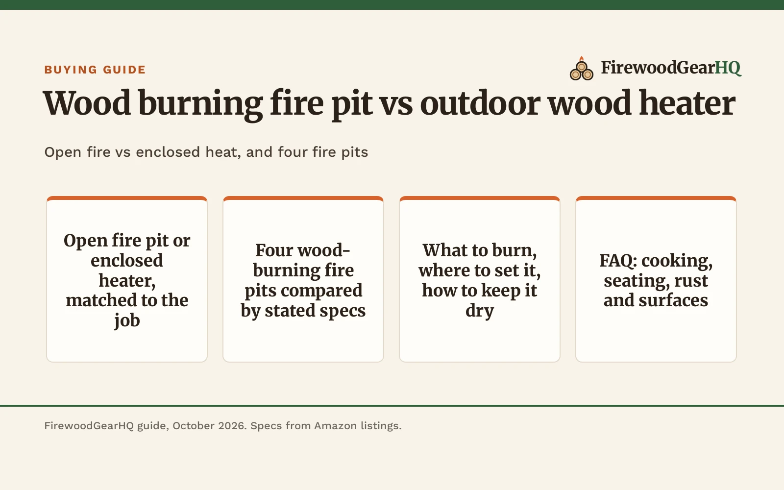 Wood Burning Fire Pit vs Outdoor Wood Heater: Which One Should You Buy?