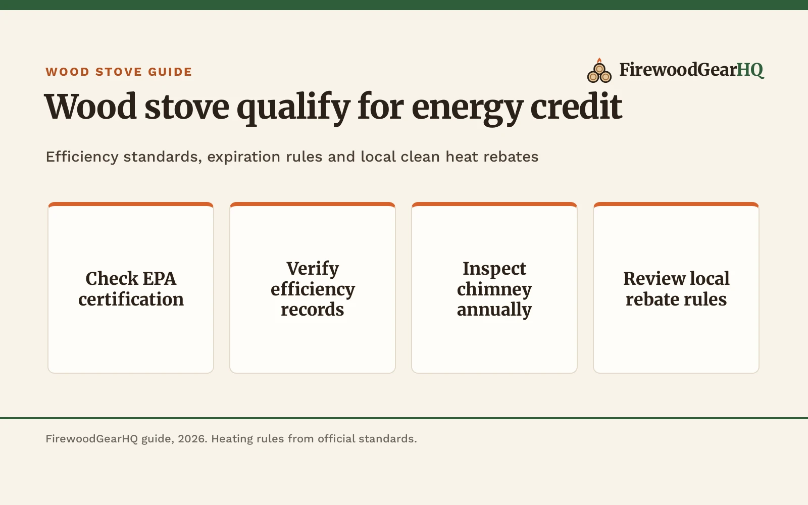 Wood Stove Qualify for Energy Credit: Requirements and Rules (2026)